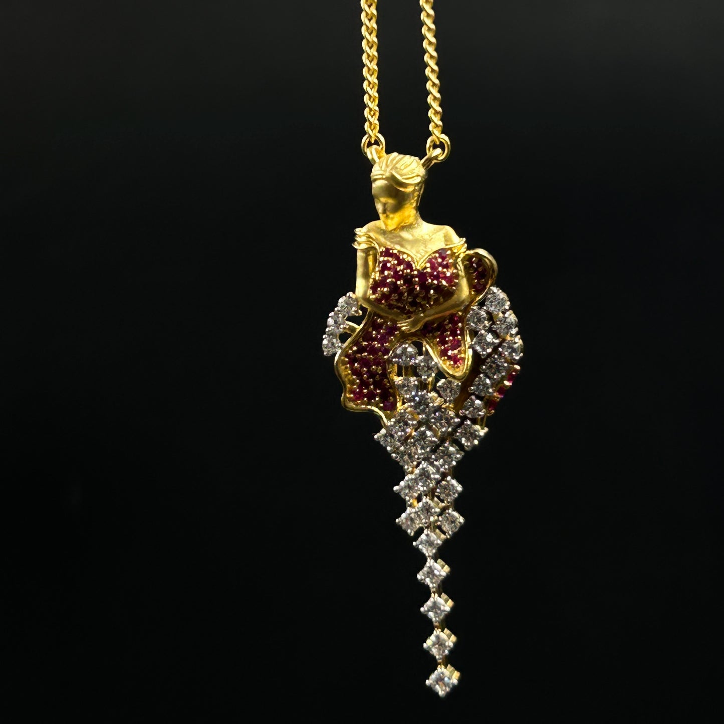 Mermaid Myth Goddess Pendant - Silver Pendant