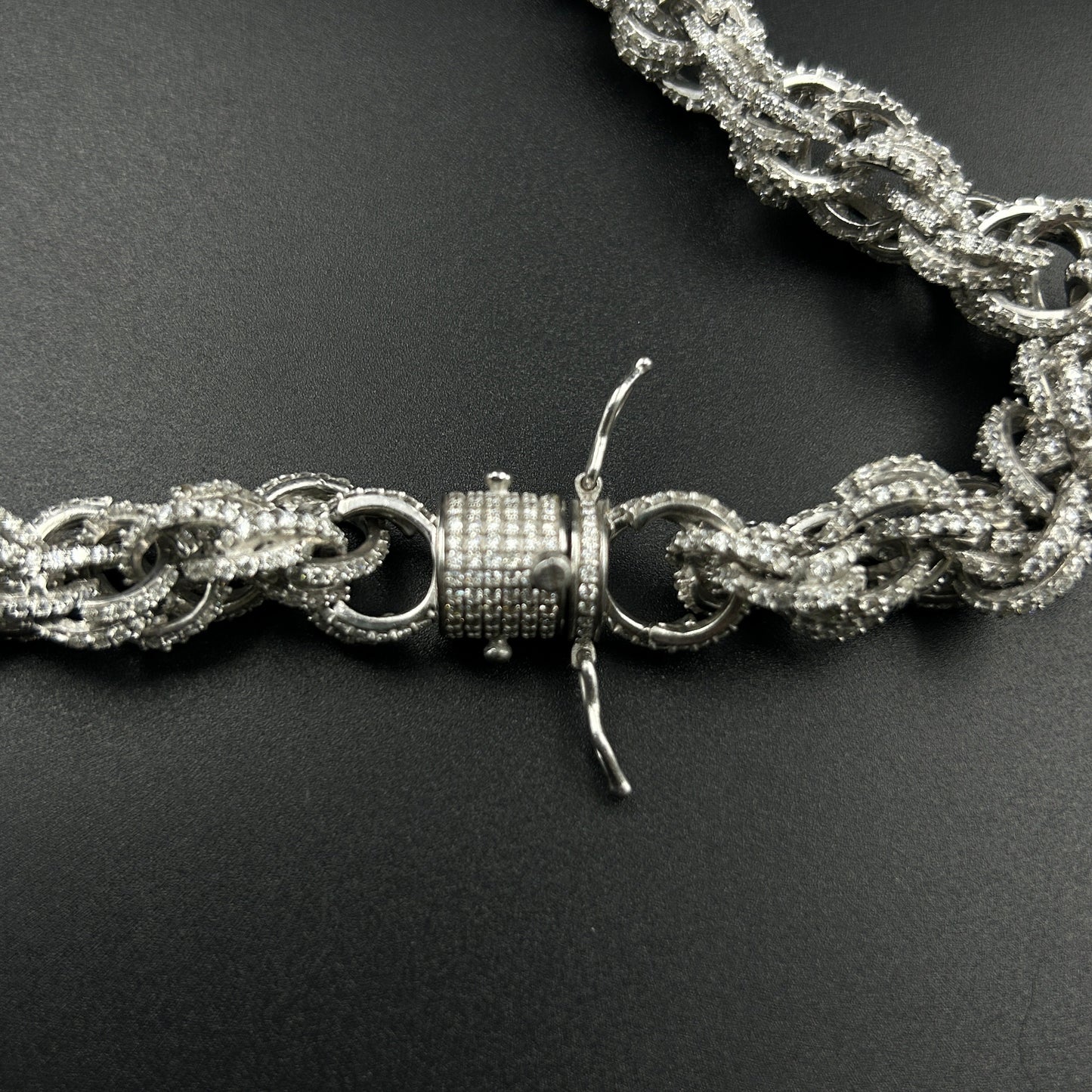 Silver Men's Chain Diamond Chain