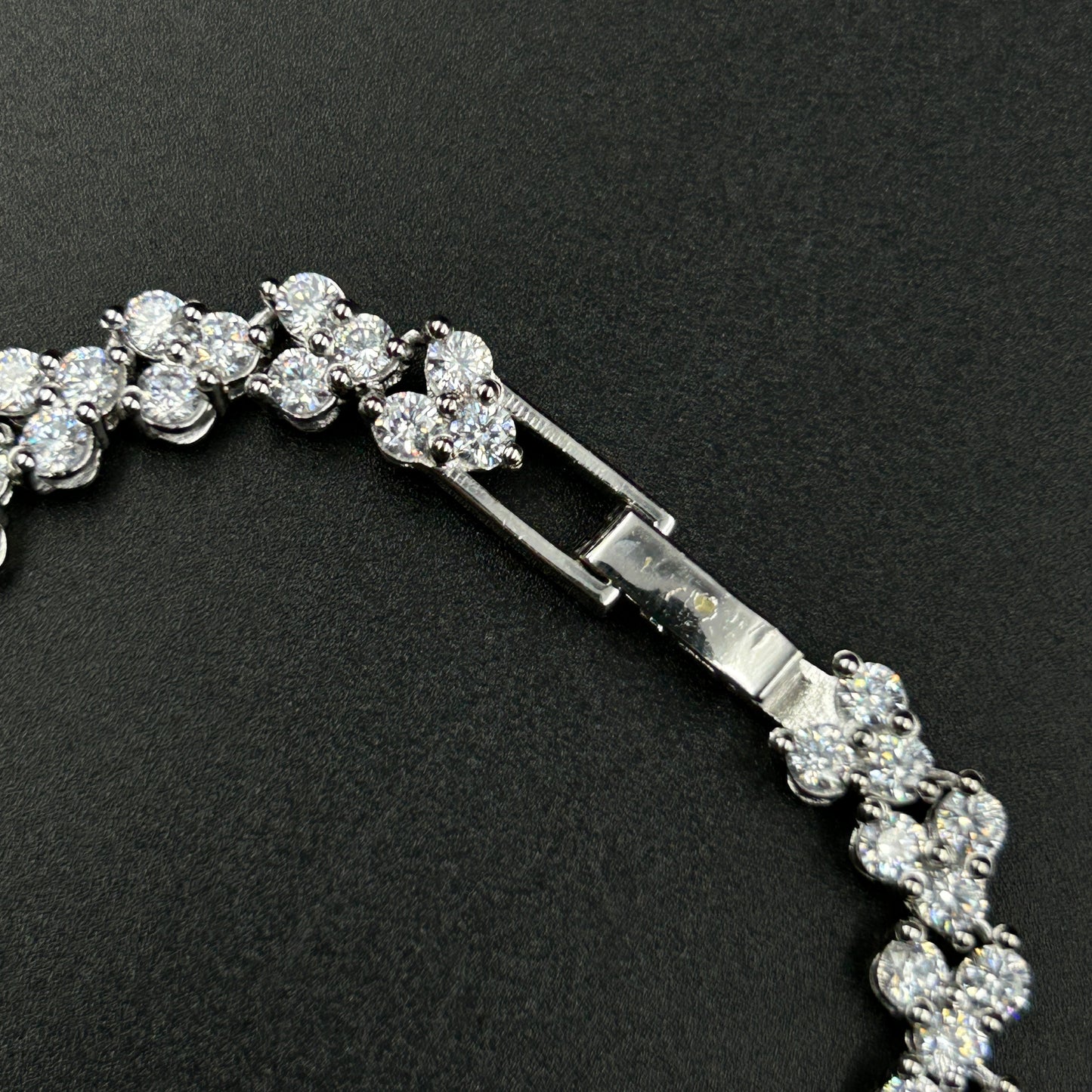 White Gold Silver Anklet