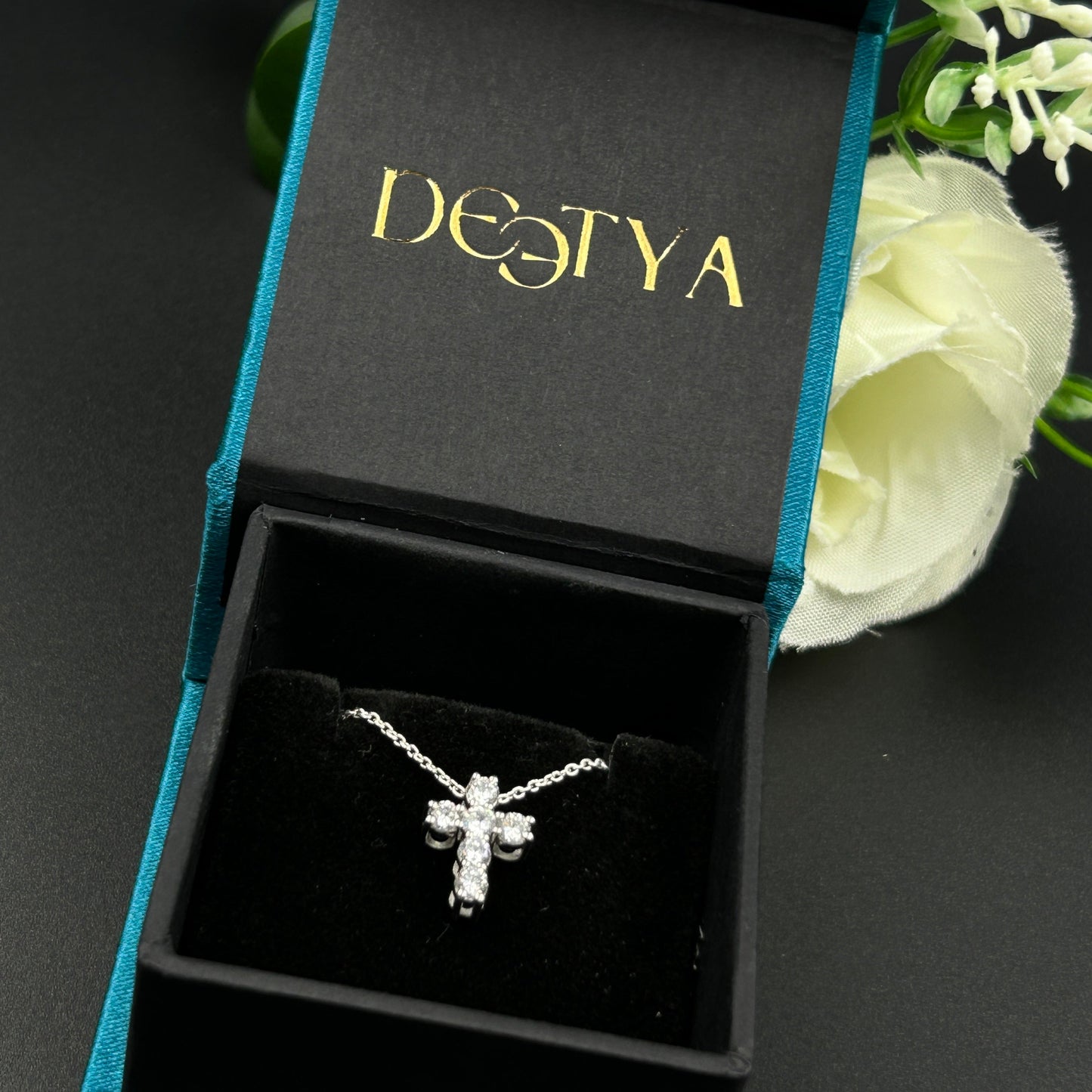 Silver Jesus Cross Pendant - Minimal Pendant