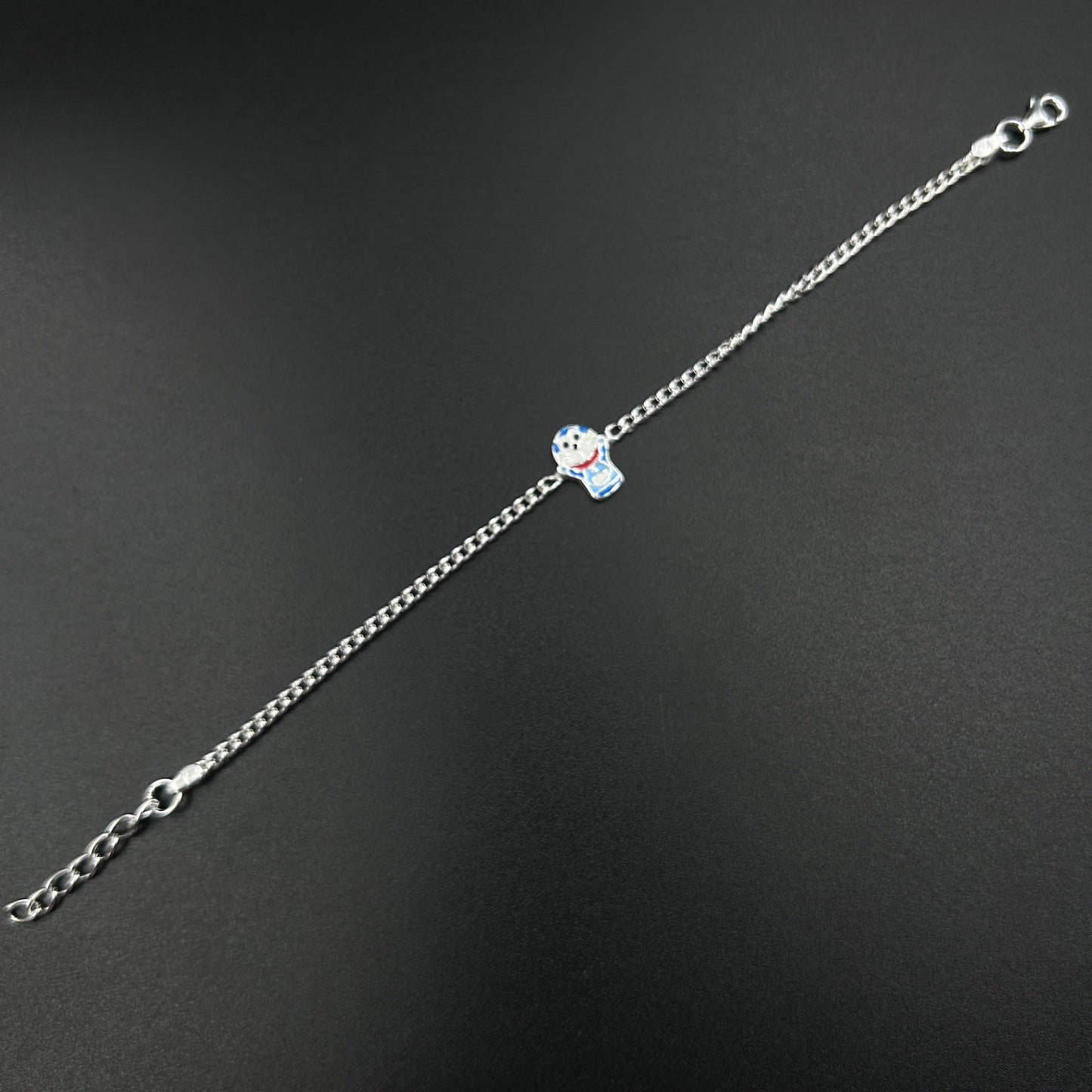 Silver Cartoon Rakhi for Kids 5.5"