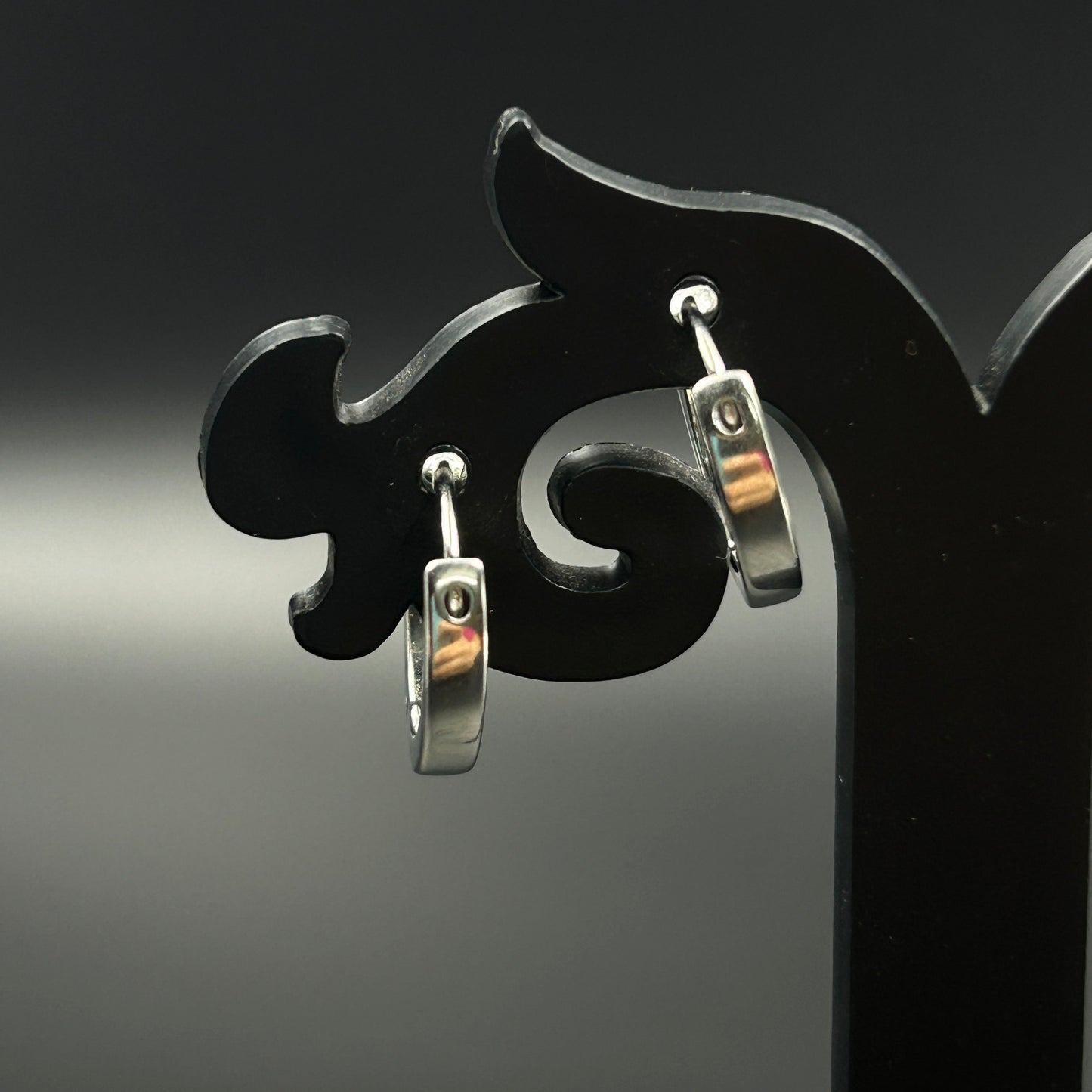 Diamond Bali - Silver Hoop Earring