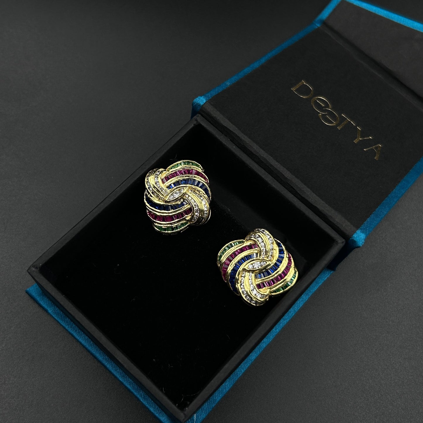 Pure Silver Rainbow Earrings