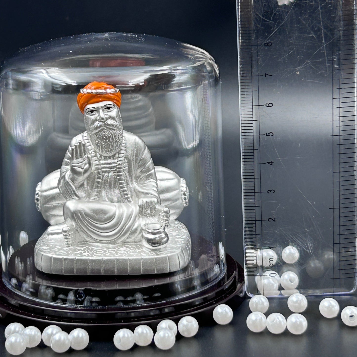 Gurunanak Waheguru 999 Silver Murti
