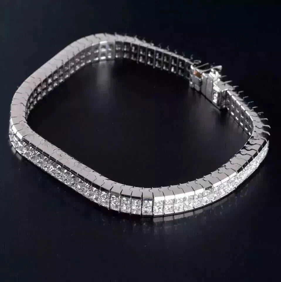 10ct Lab Created Diamonds 14k White Gold Plated Sterling Silver