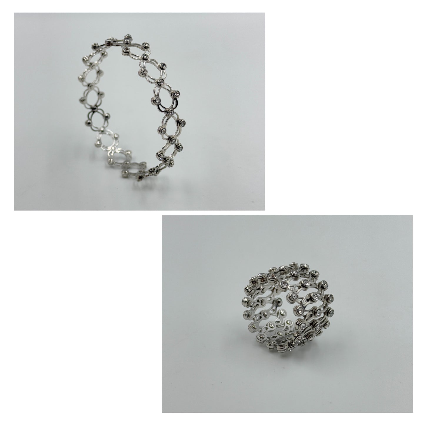 Adjustable 925 Silver Convertible Bracelet Cum Ring