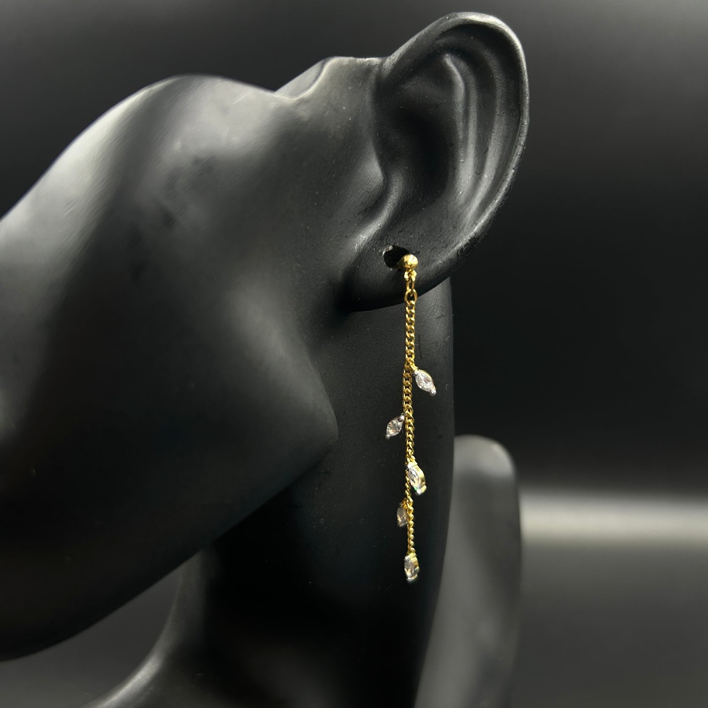 Long Leaf Drop Dangle Earring