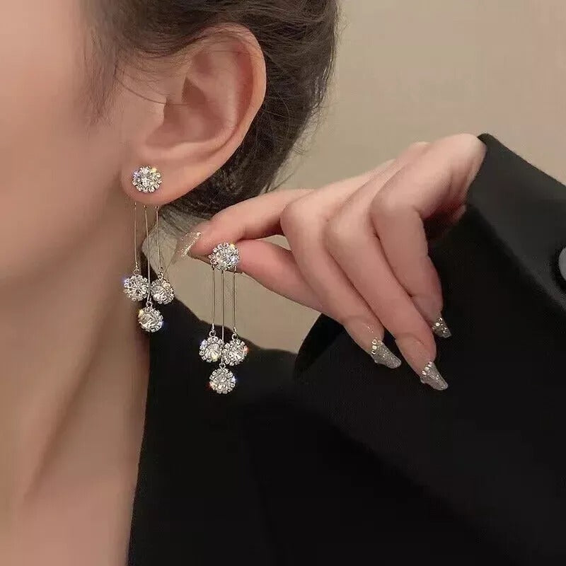 Crystal Rhinestone Stylish Korean Earrings