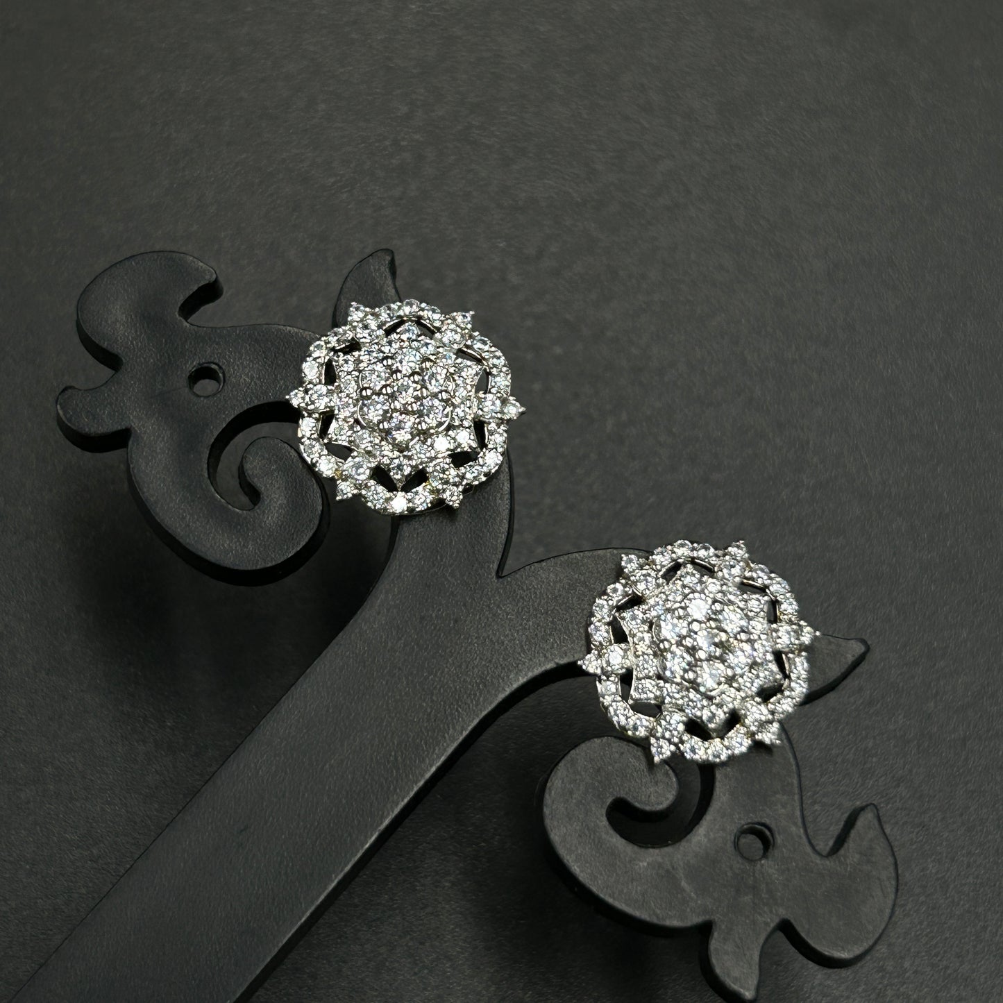 Floral Design Stud Earrings