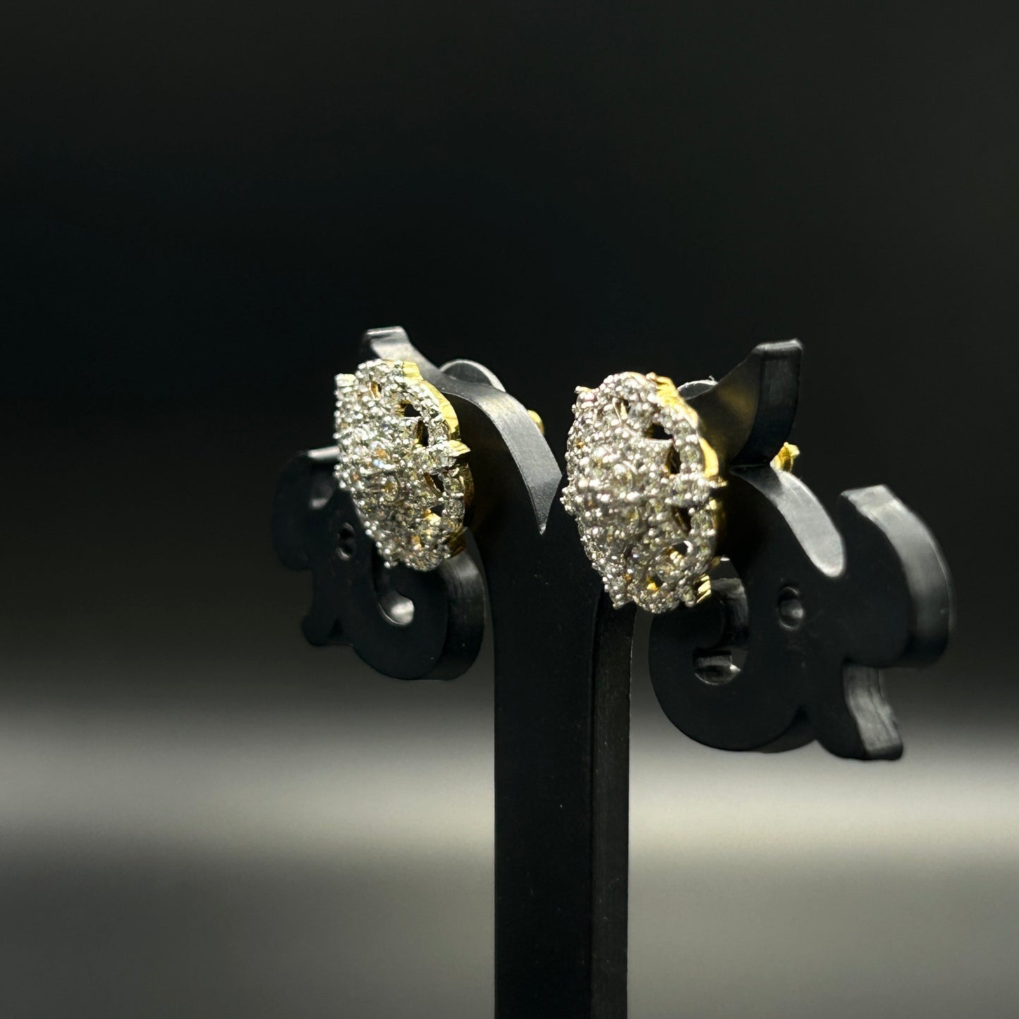 Floral Design Stud Earrings