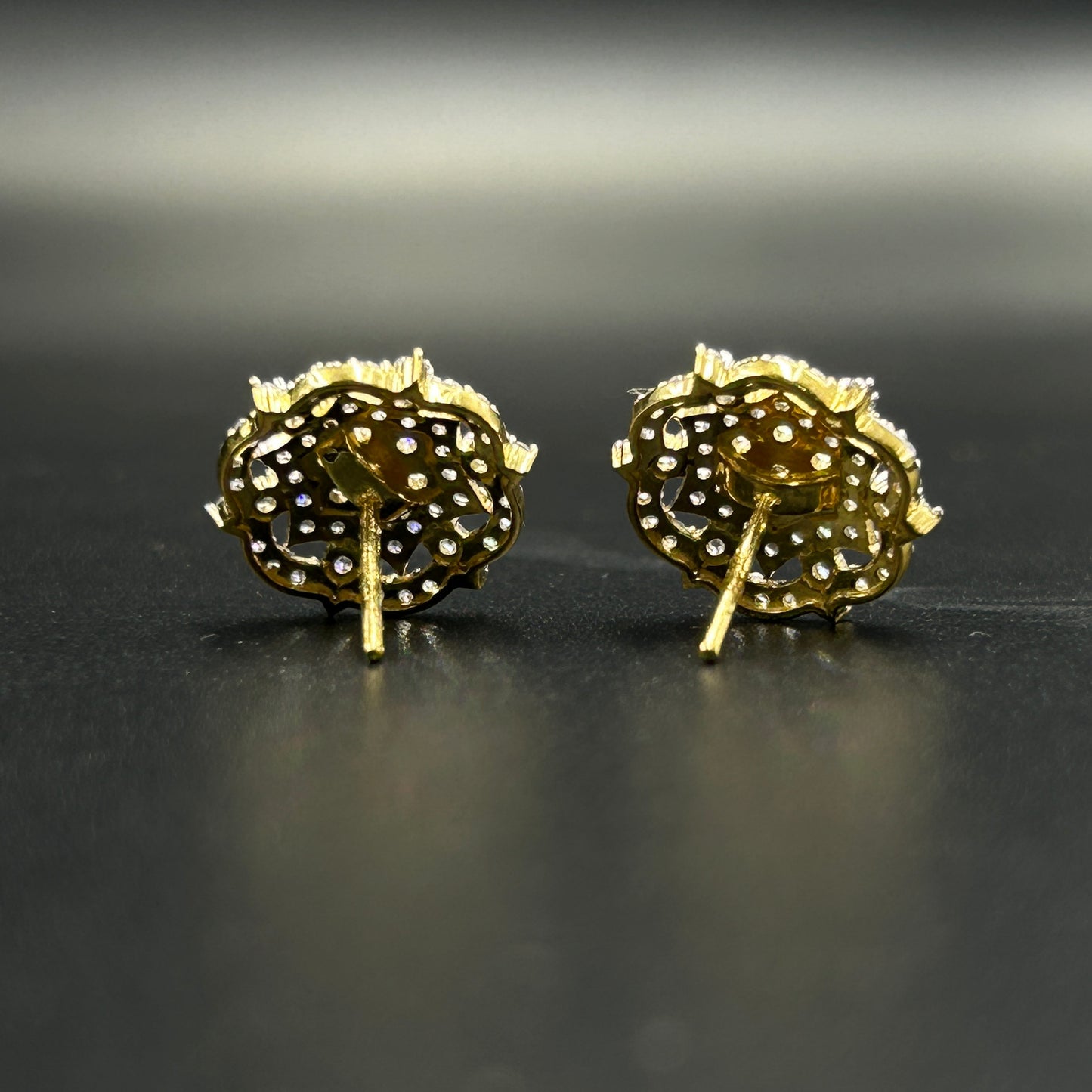Floral Design Stud Earrings