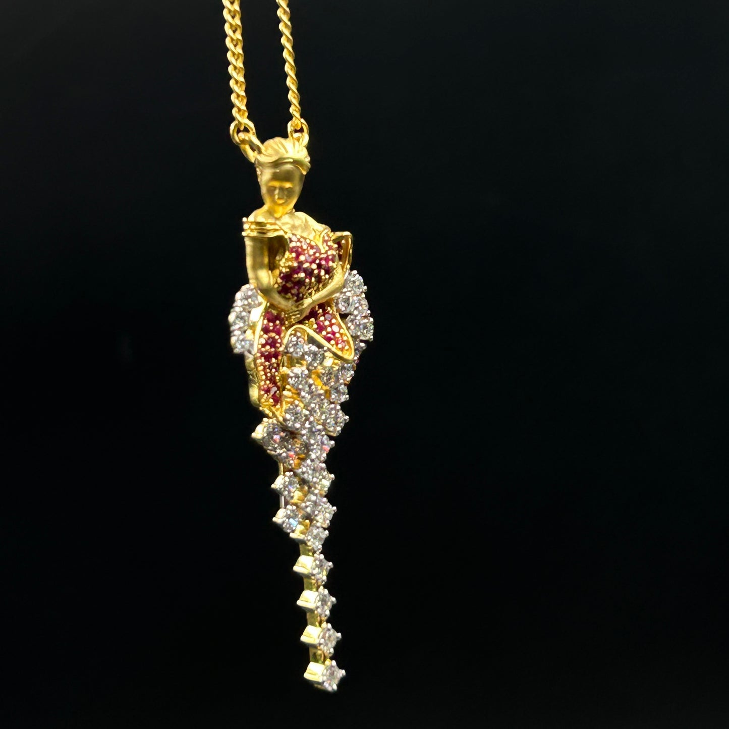 Mermaid Myth Goddess Pendant - Silver Pendant