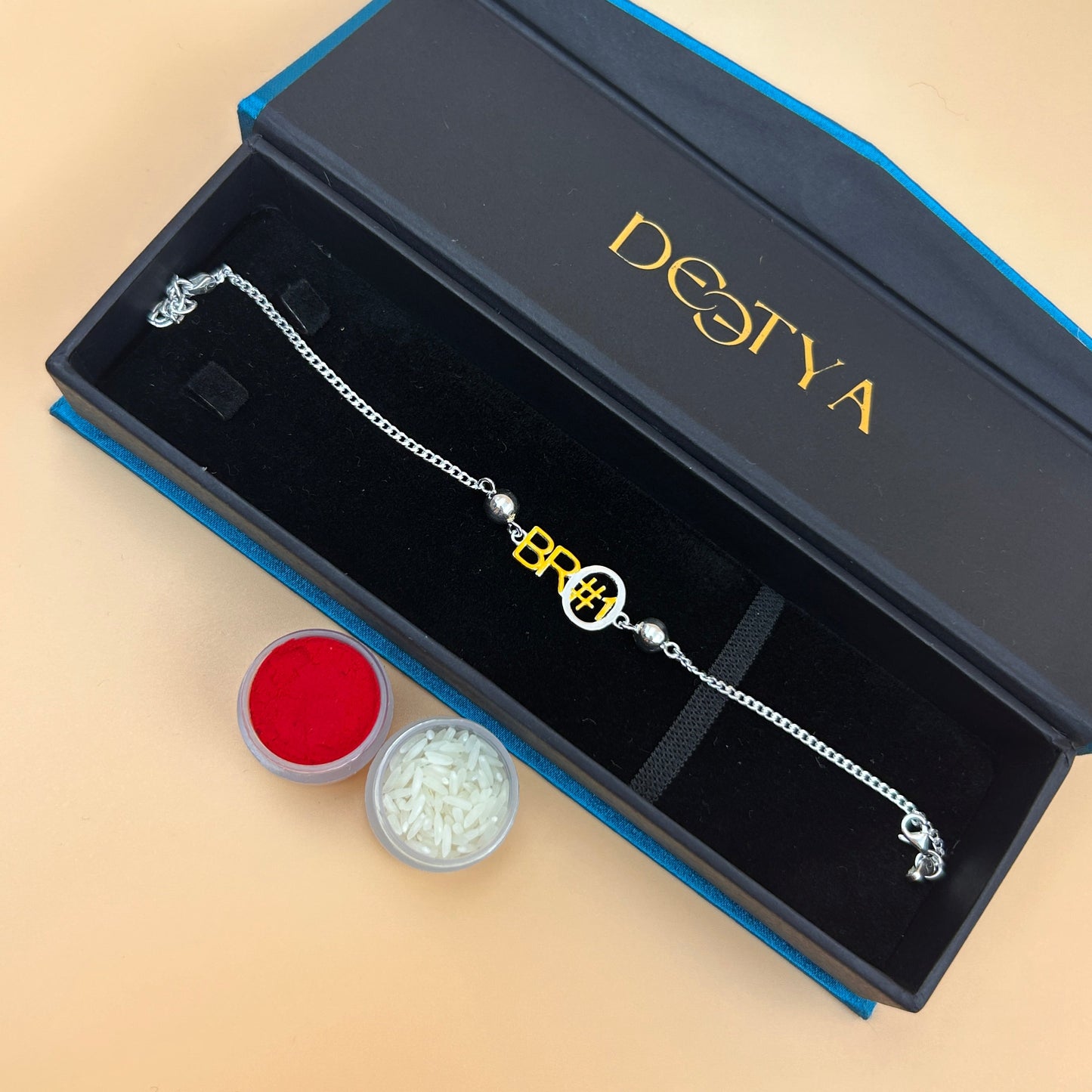 BRO #1 Rakhi - Silver Rakhi