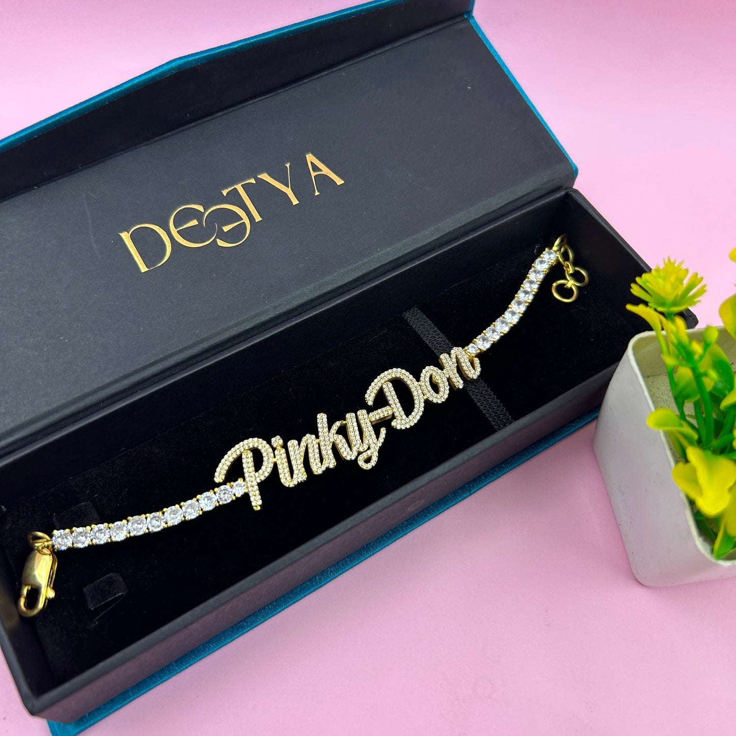 Pinky Don Customized Bracelet - Silver Bracelet