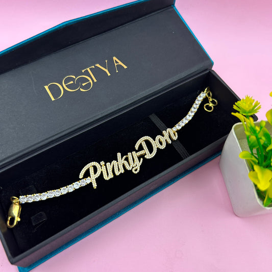 Pinky Don Customized Bracelet - Silver Bracelet