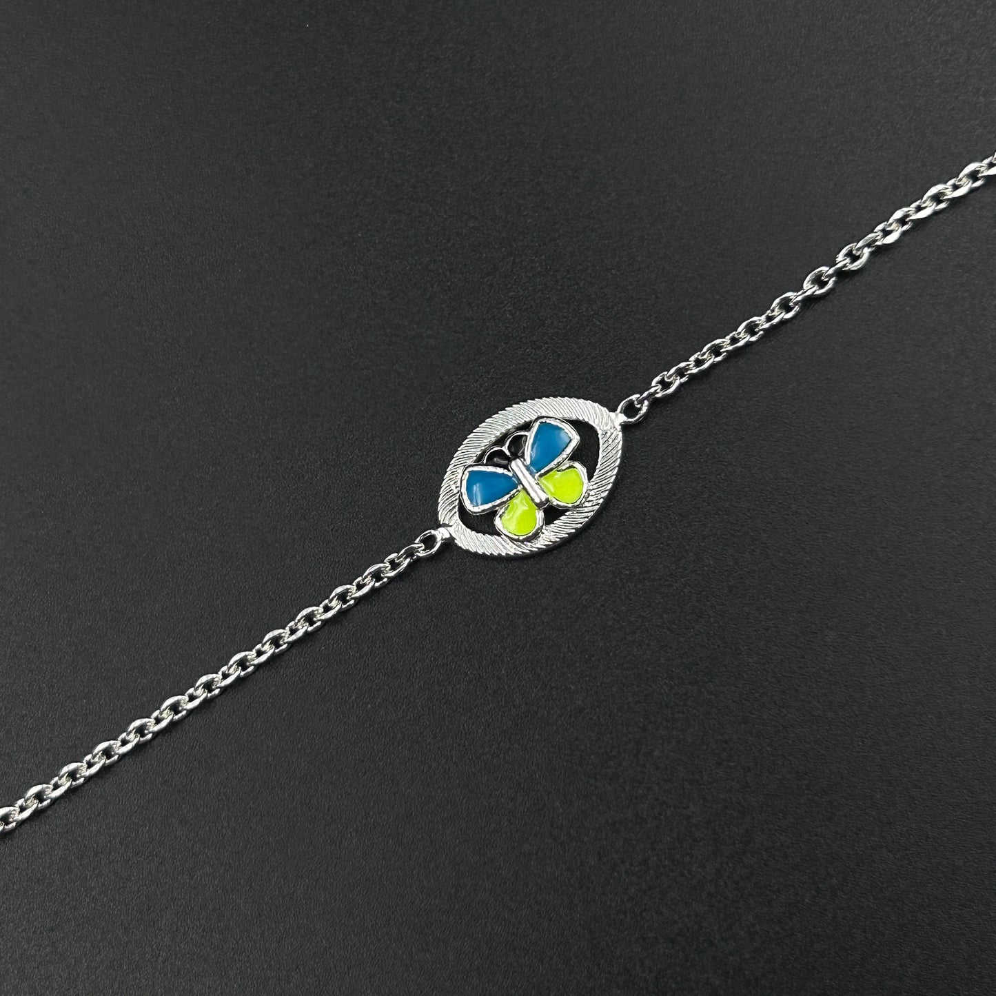 Butterfly Rakhi for Kids - Pure Silver 5.5"