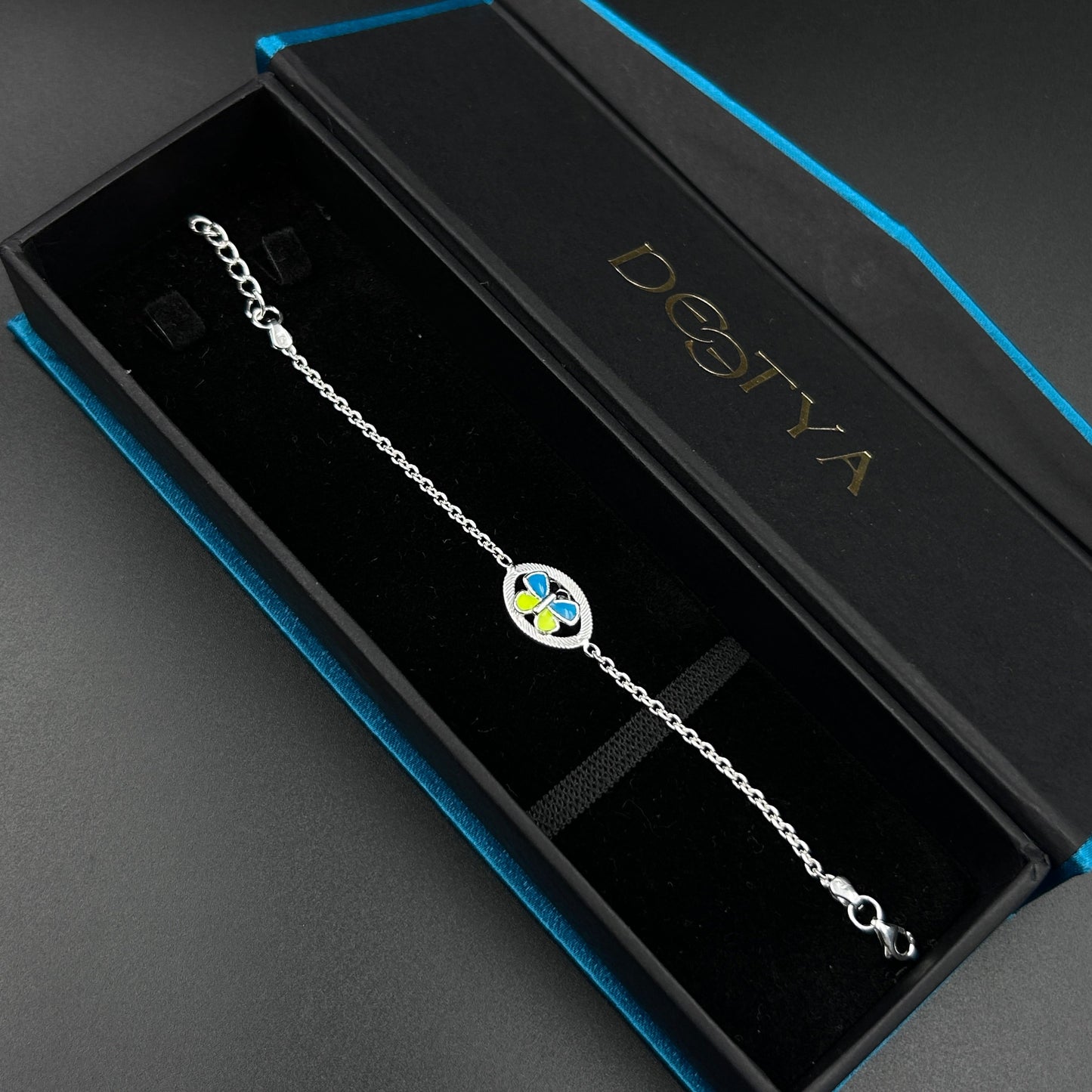 Butterfly Rakhi for Kids - Pure Silver 5.5"