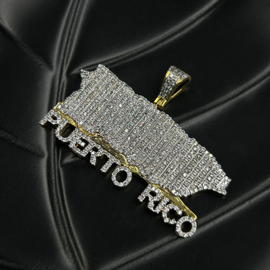 Puerto Rico Charm - Silver Pendant