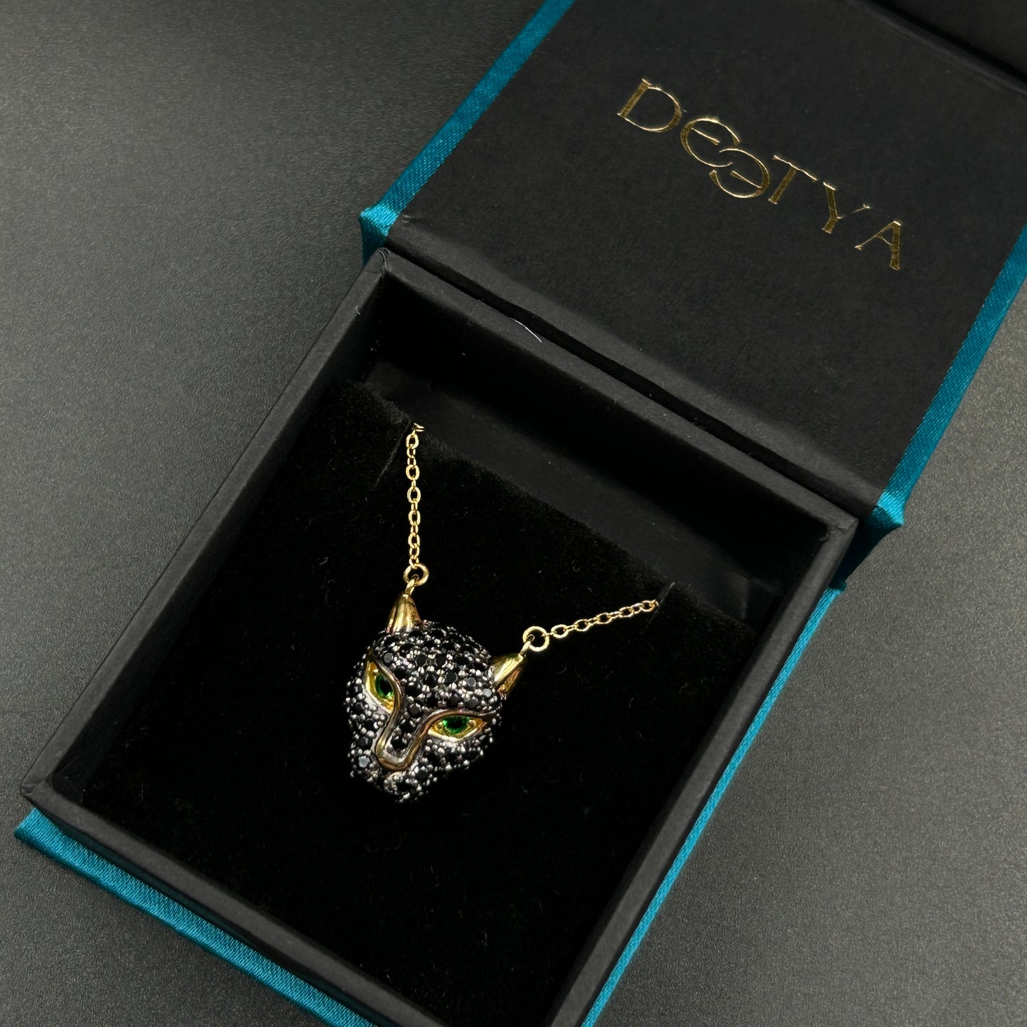 Men's Panther Pendant- With Chain