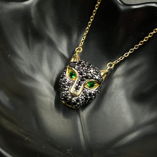 Men's Panther Pendant- With Chain