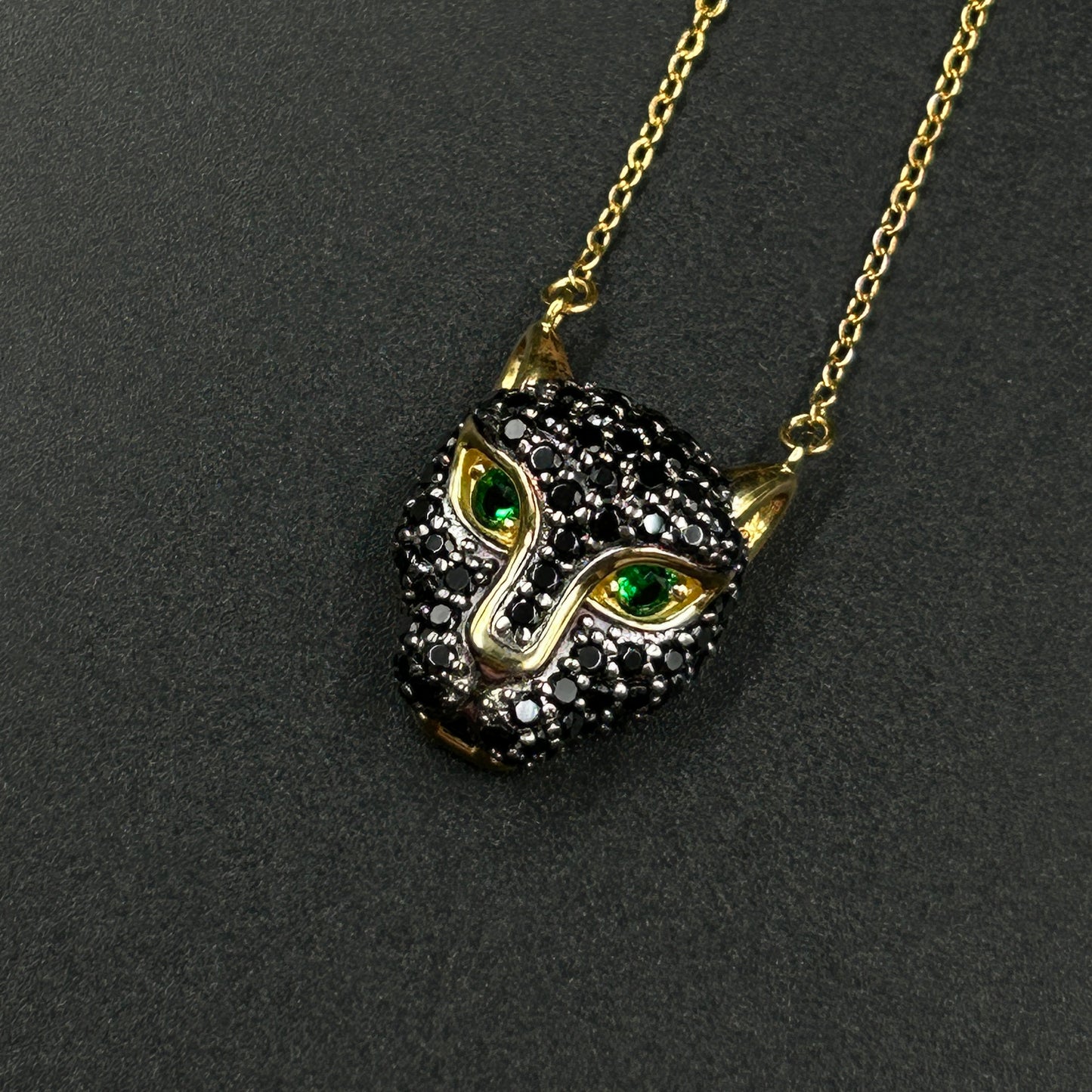 Men's Panther Pendant- With Chain