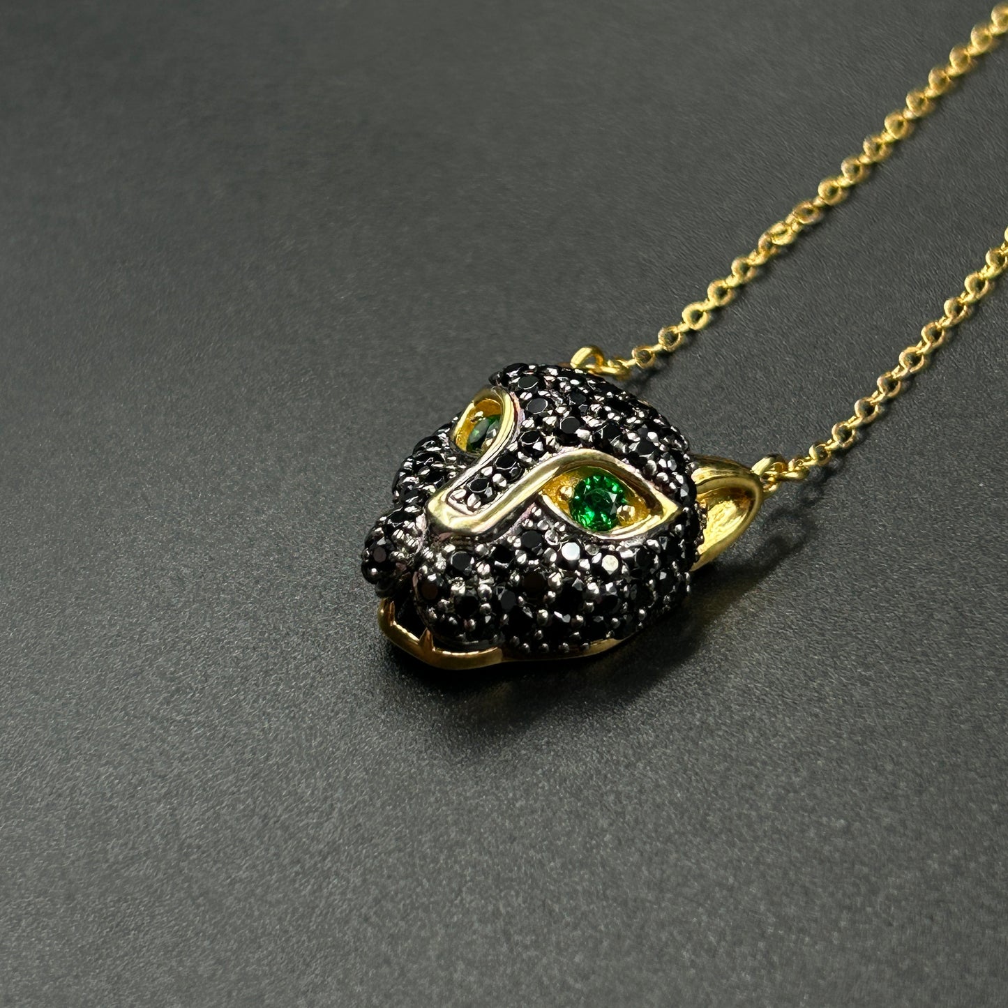 Men's Panther Pendant- With Chain