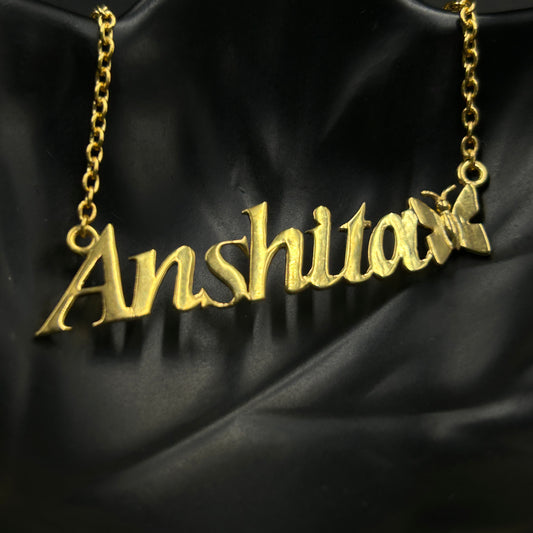 Customize Your Name Pendant - Silver Pendant With Chain