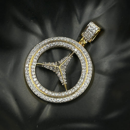 Yellow Gold Silver Pendant