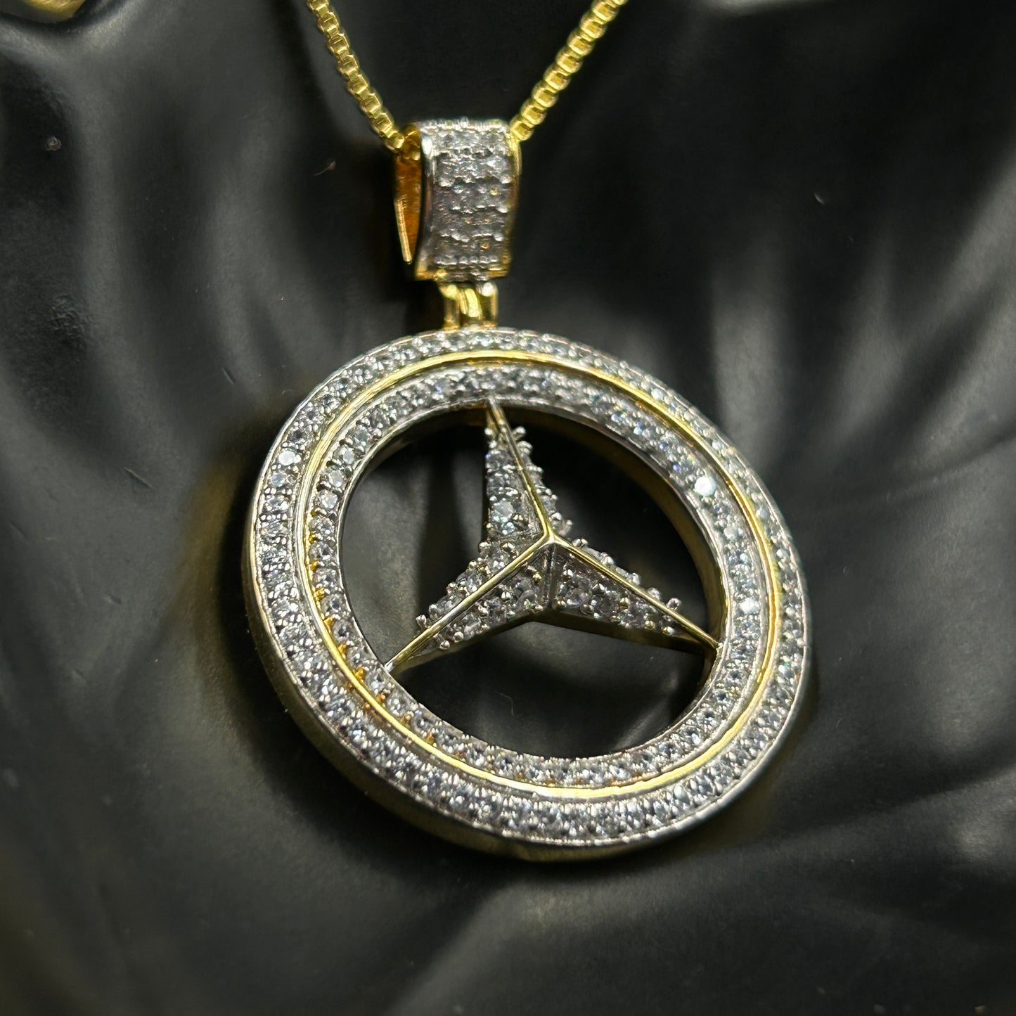 Yellow Gold Silver Pendant