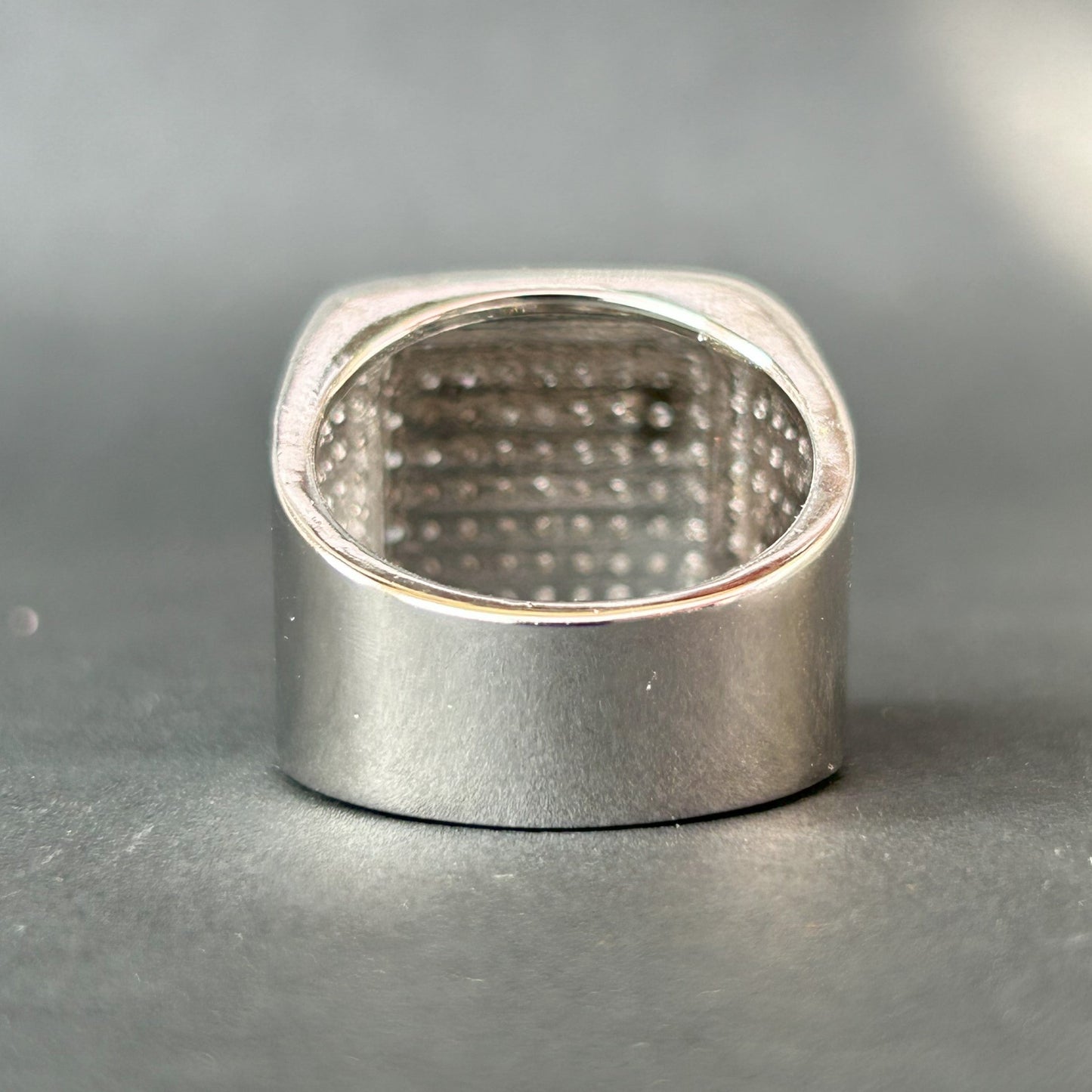 Men's Diamond Ring - Men's Silver Ring/ HipHop Ring