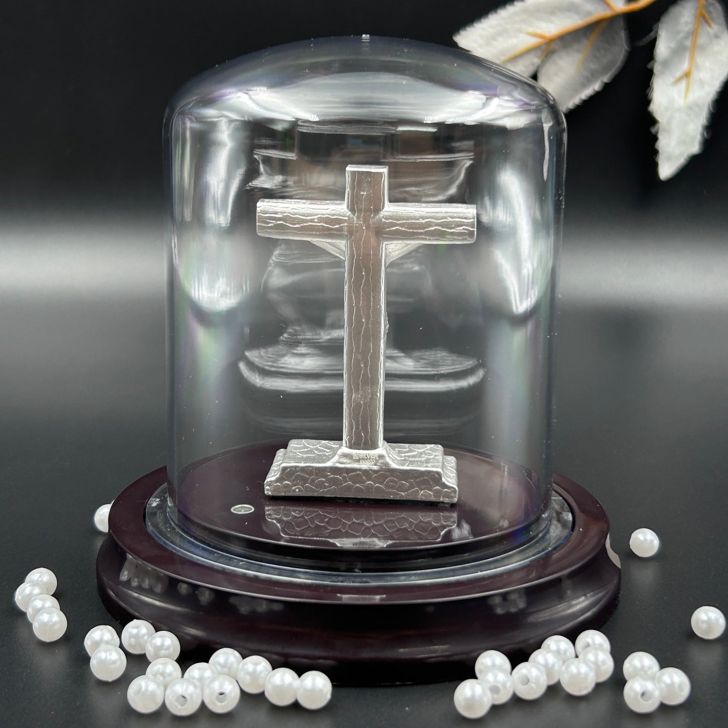 Jesus On Cross Sign 999 Pure Silver Murti