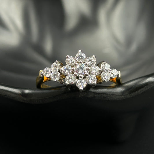 Flower Pure Silver Ring