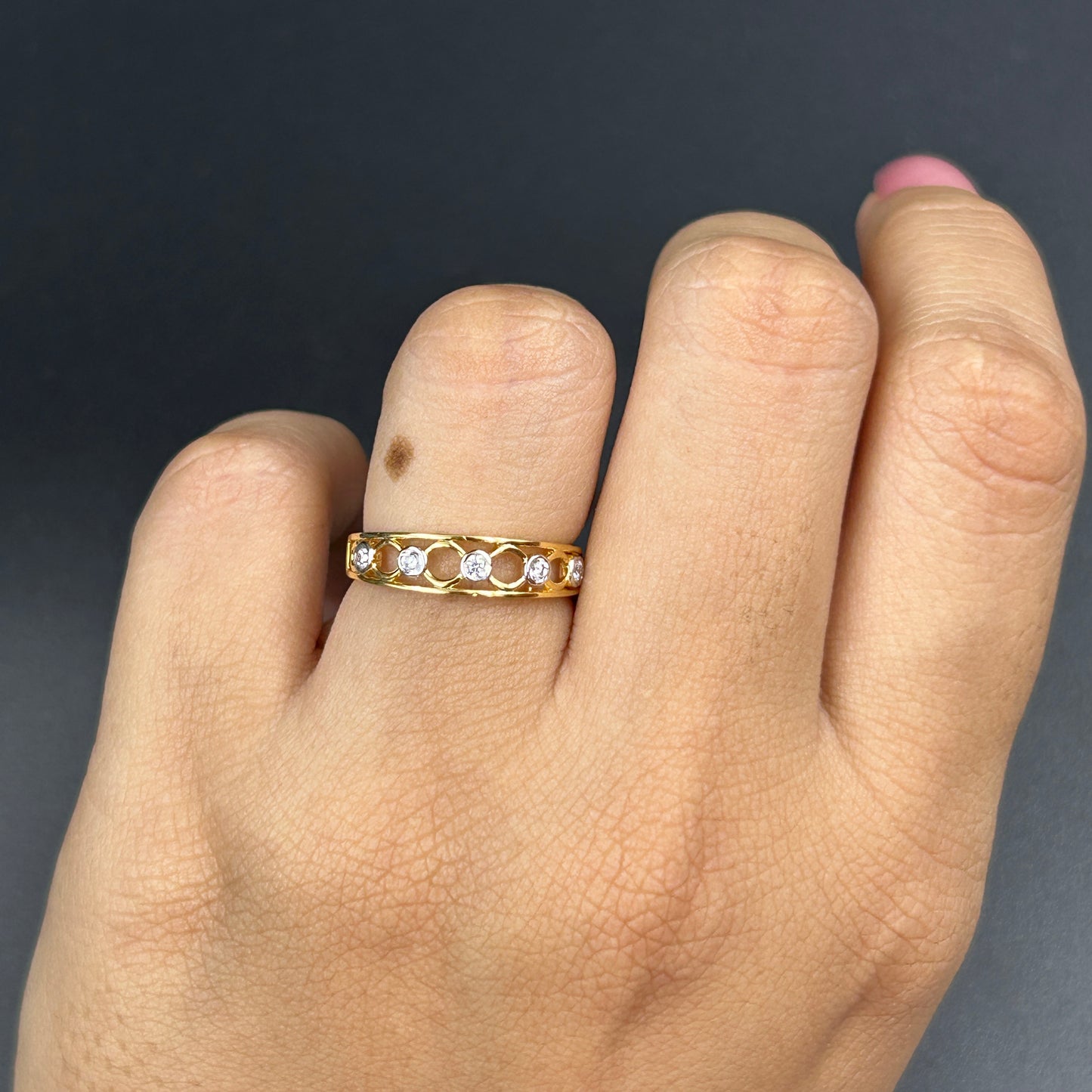 Bezel Diamond Eternity Band
