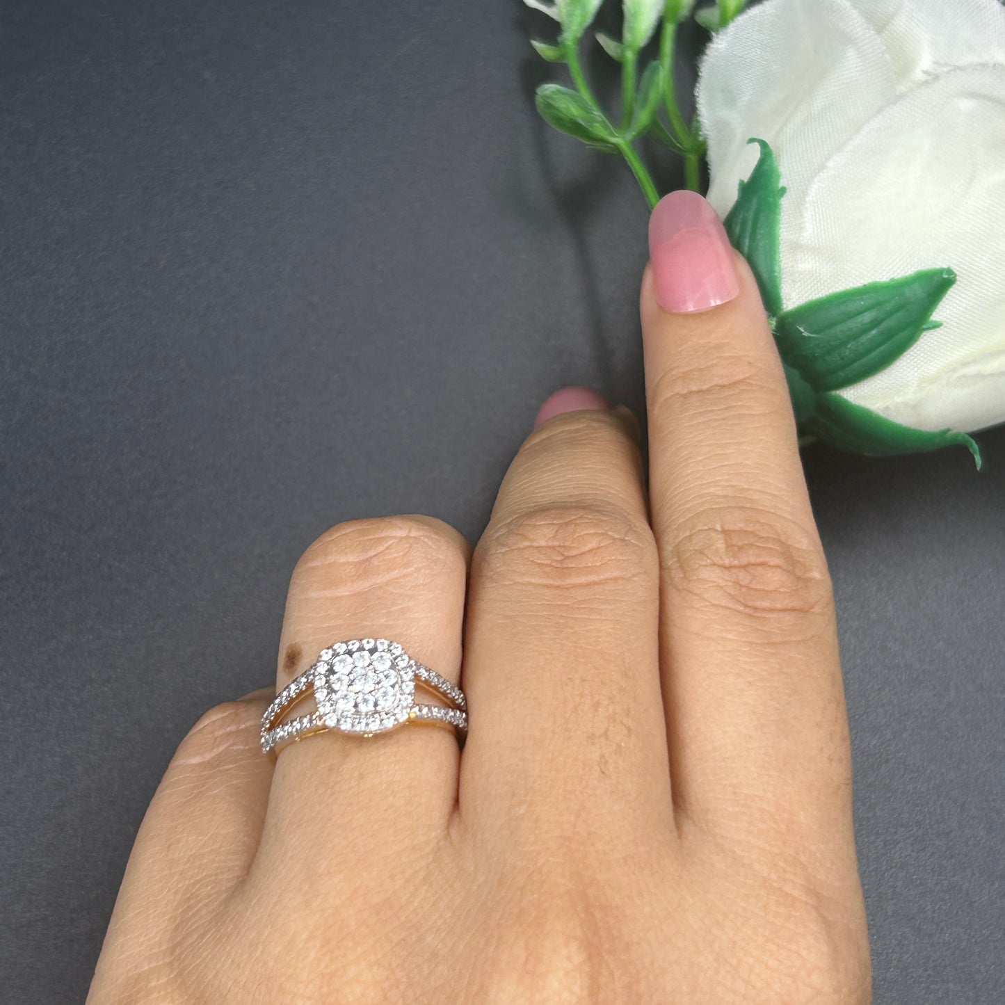 Fashion Diamond Ring - Silver Ring