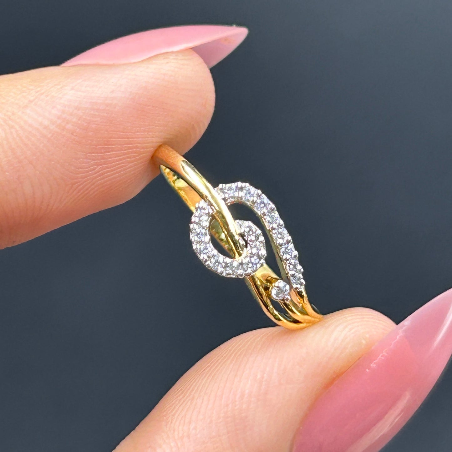 Delicate Yellow Gold Ring - Women's Ring