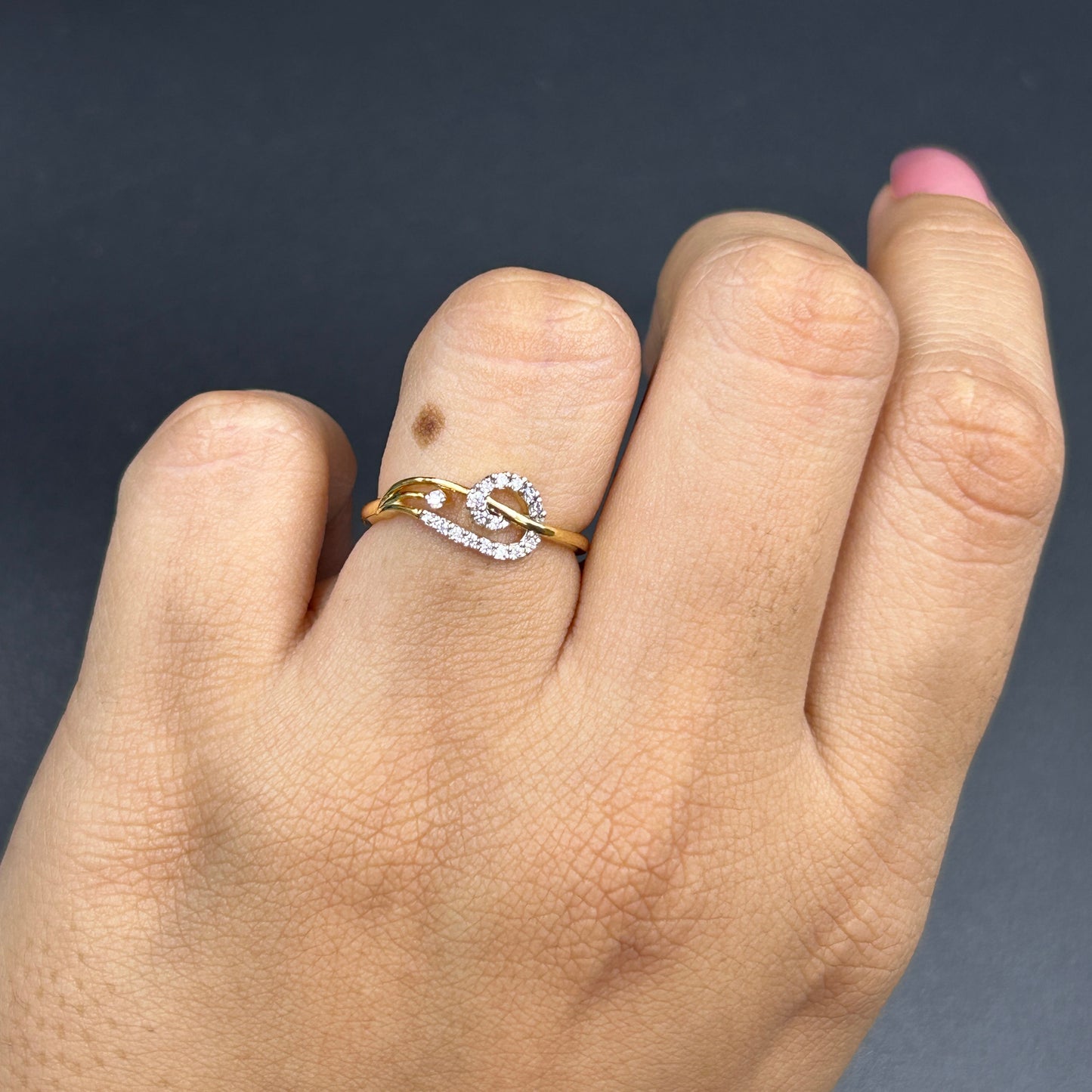 Delicate Yellow Gold Ring - Women's Ring