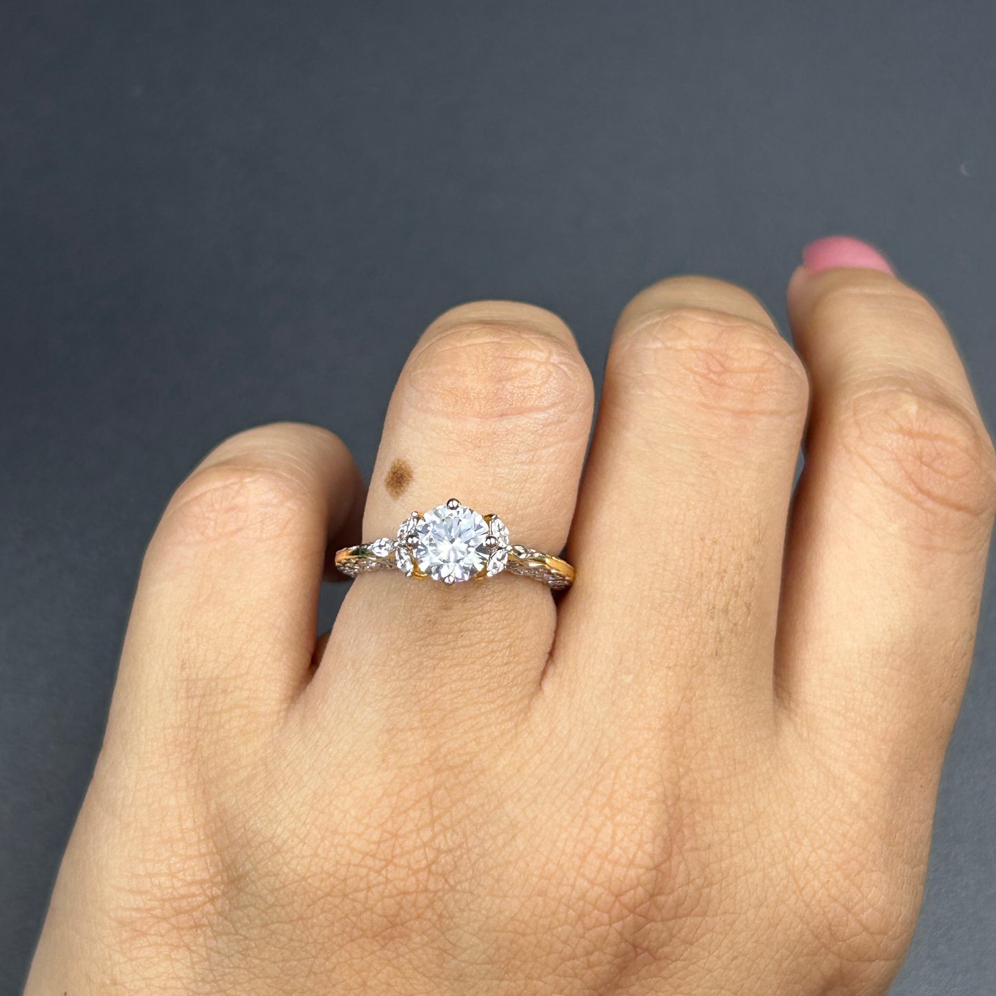 Solitaire Women's Silver Ring