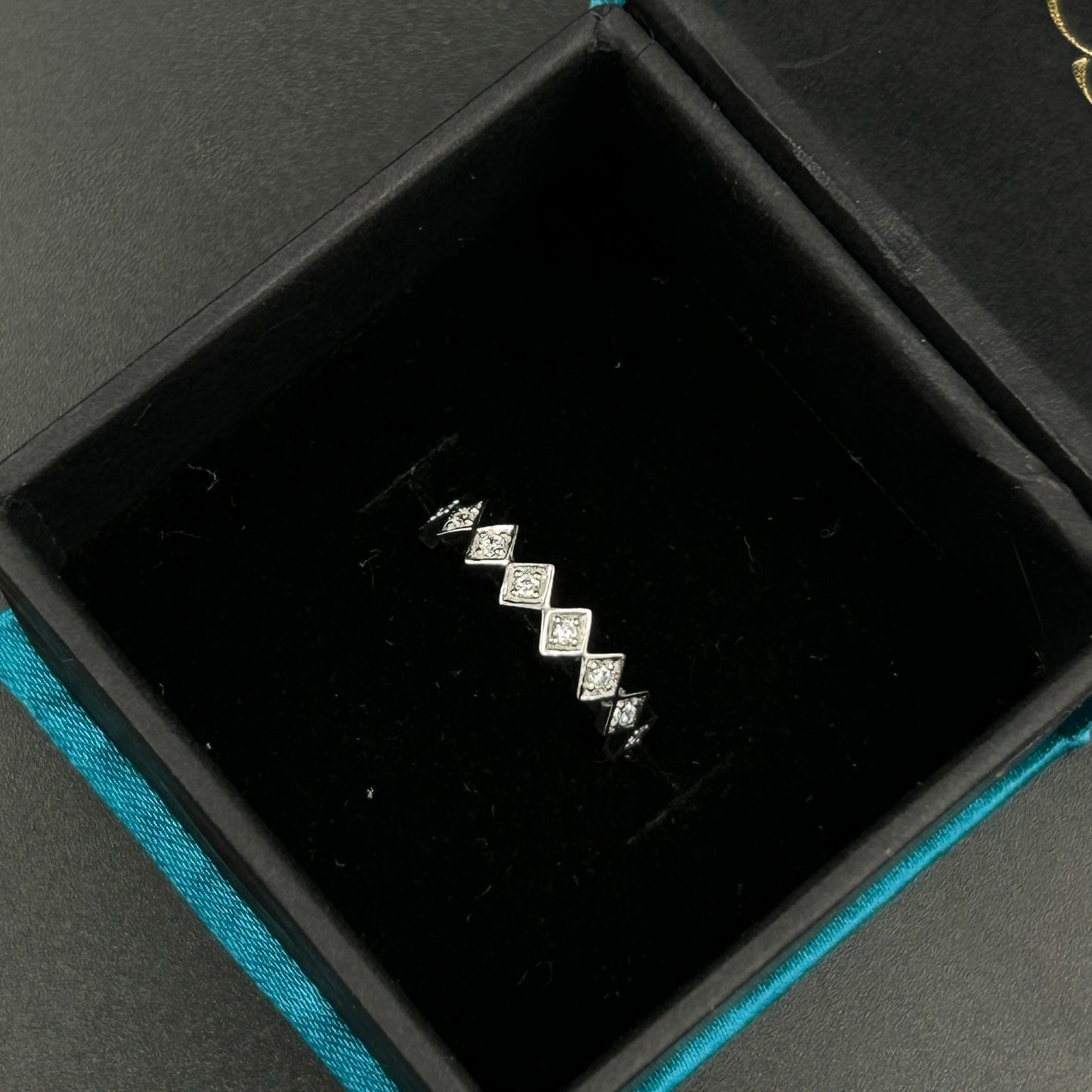 Diamond Band - Silver Ring