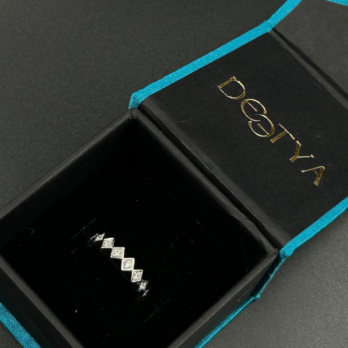 Diamond Band - Silver Ring