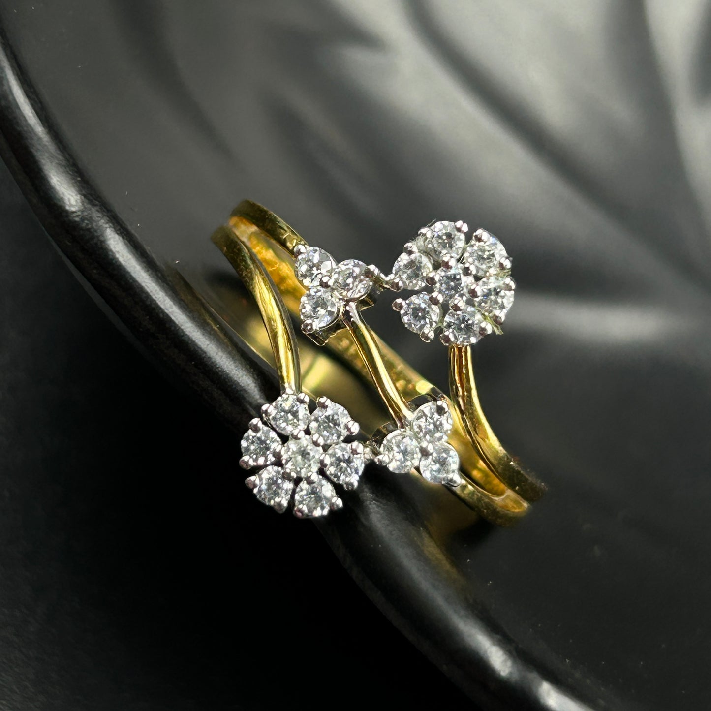 Flower Big Ring - Women's Silver Ring