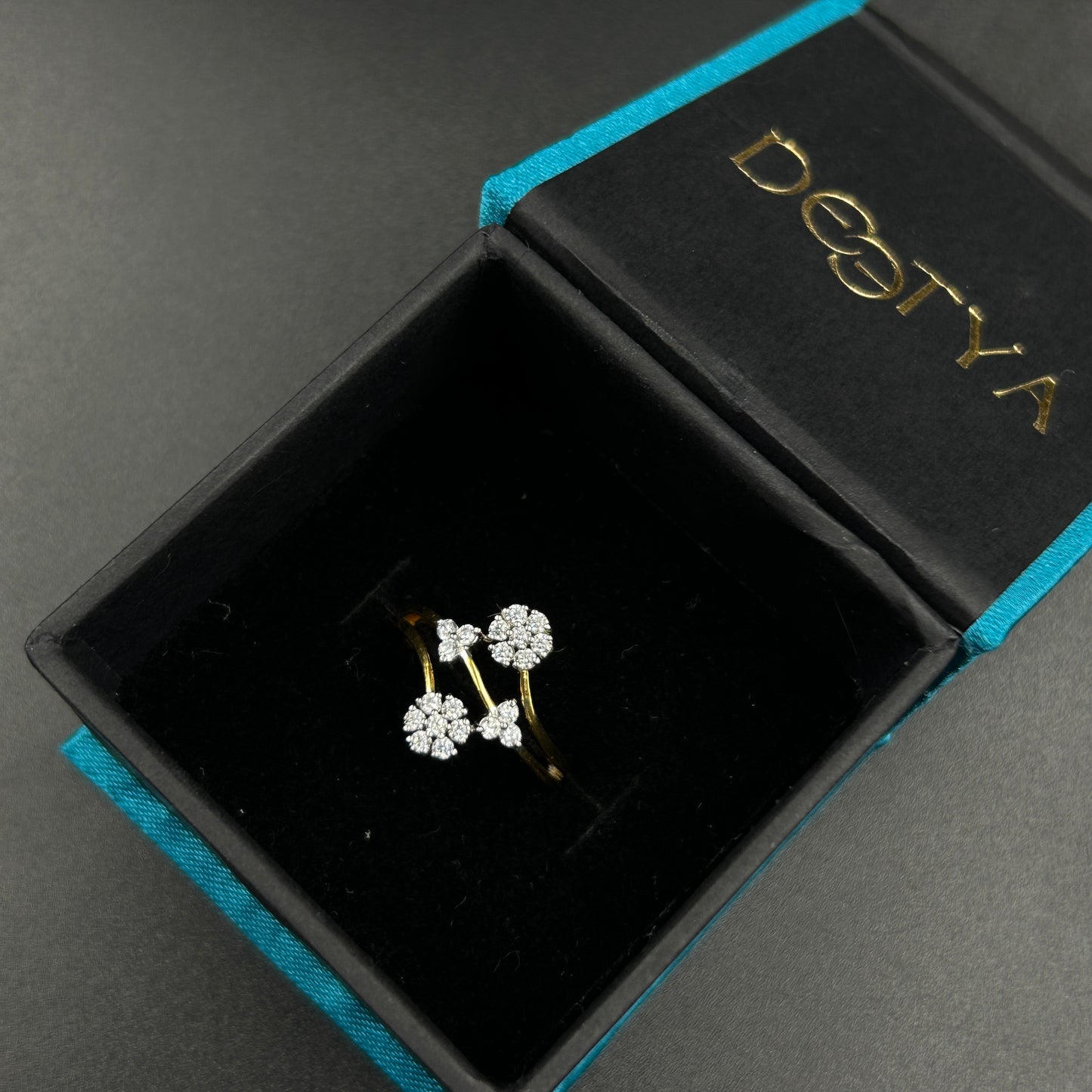 Flower Big Ring - Women's Silver Ring