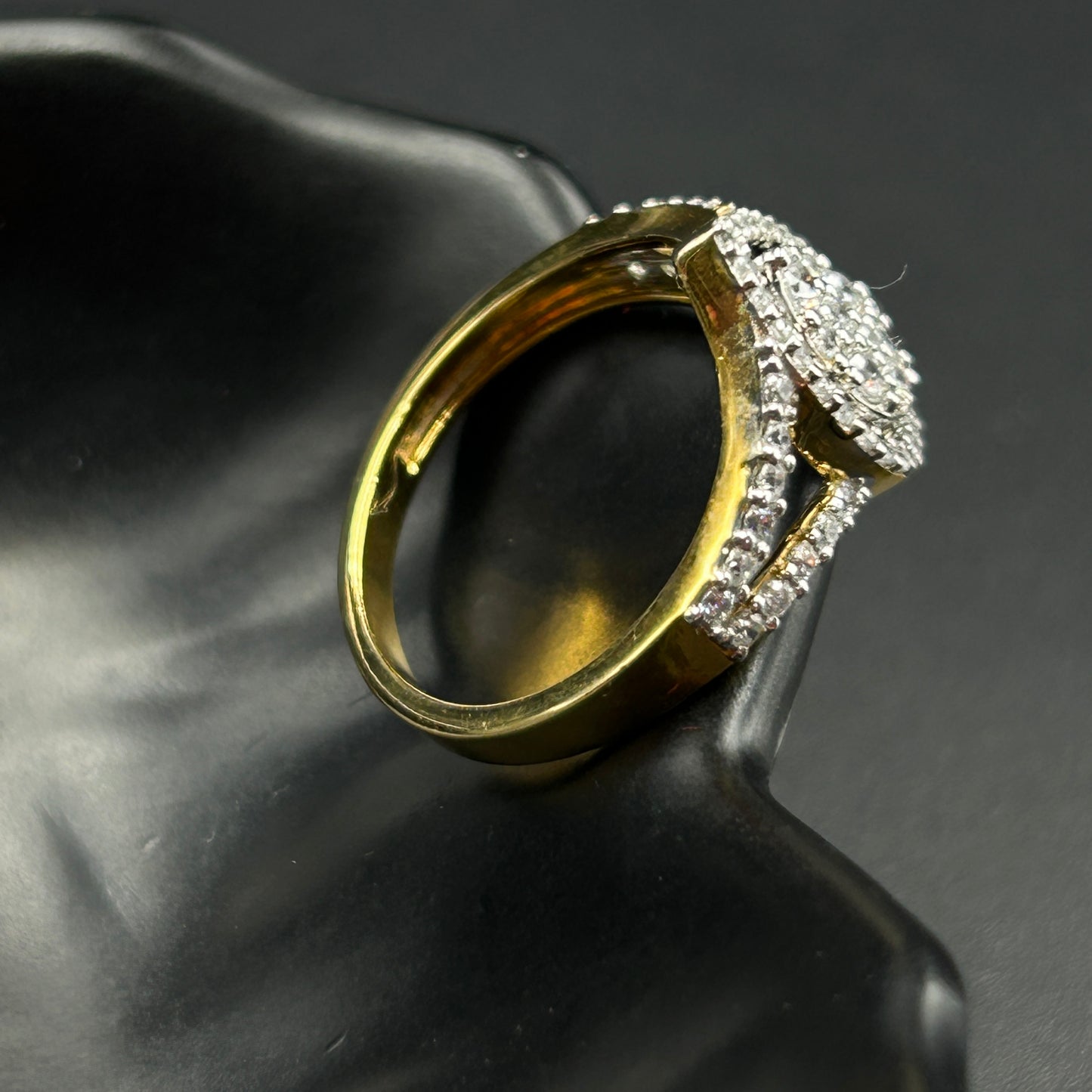 Pear Shape Women's Silver Ring