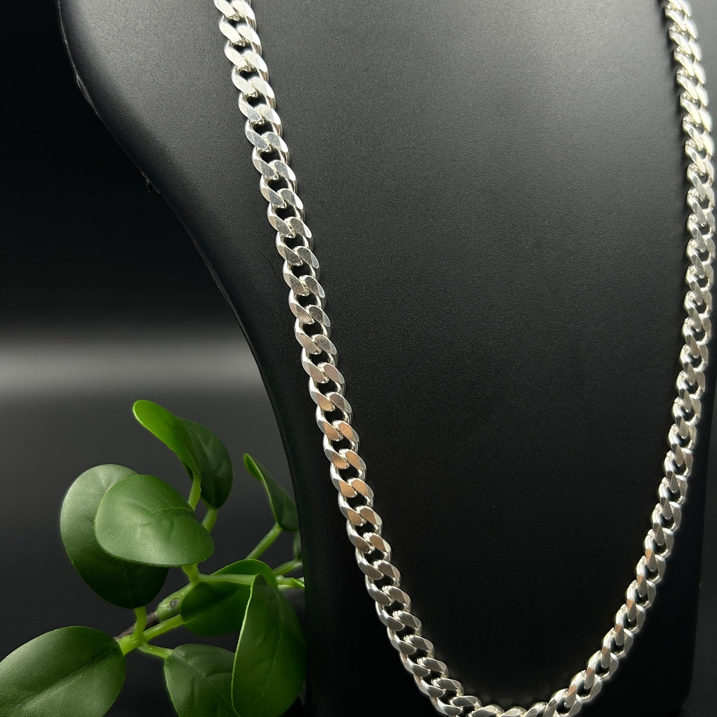 Silver Cuban Link Chain - Silver Men's Chain