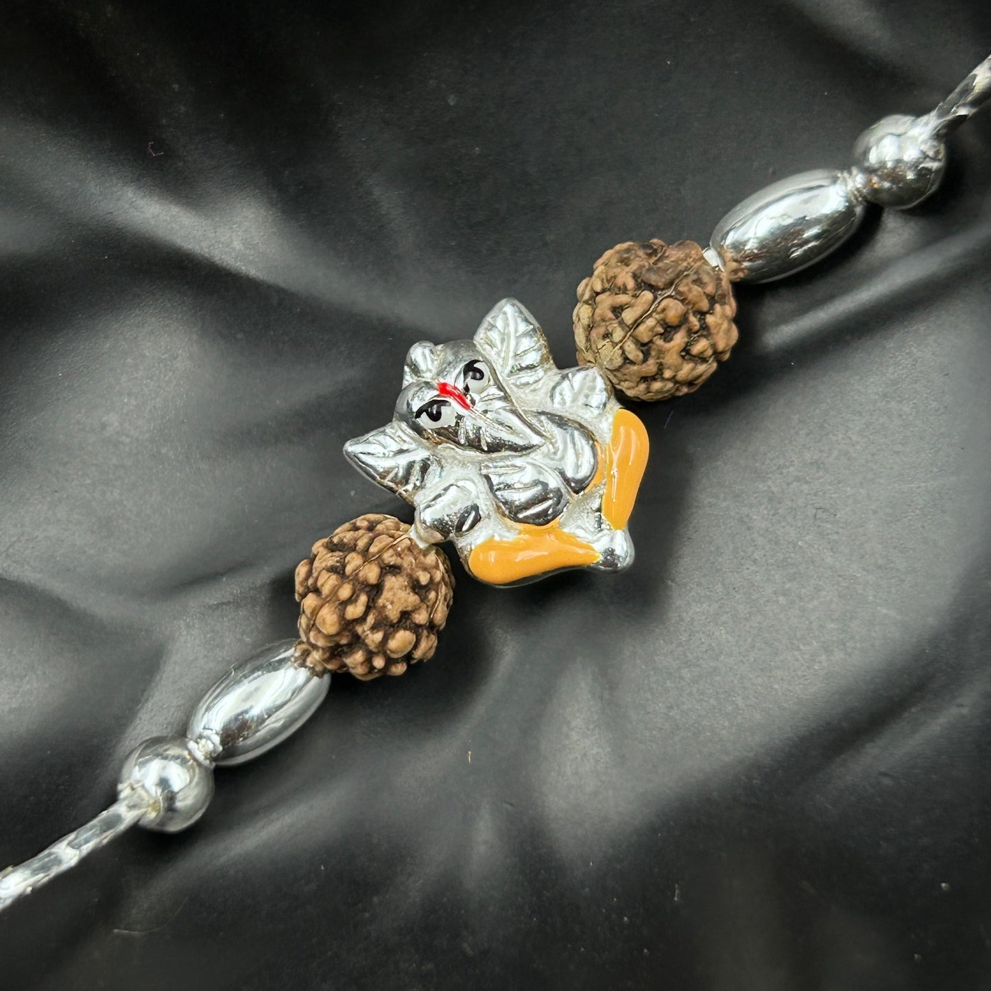 Silver Ganpati Rudraksha Rakhi