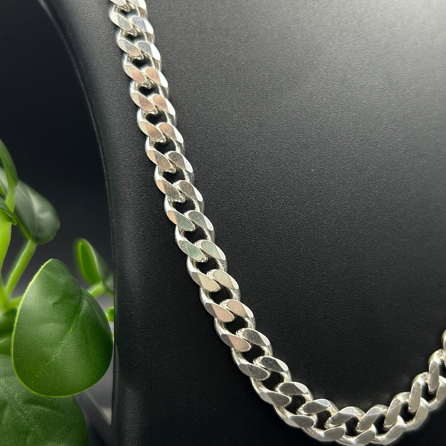 Silver Cuban Link Chain - Silver Men's Chain