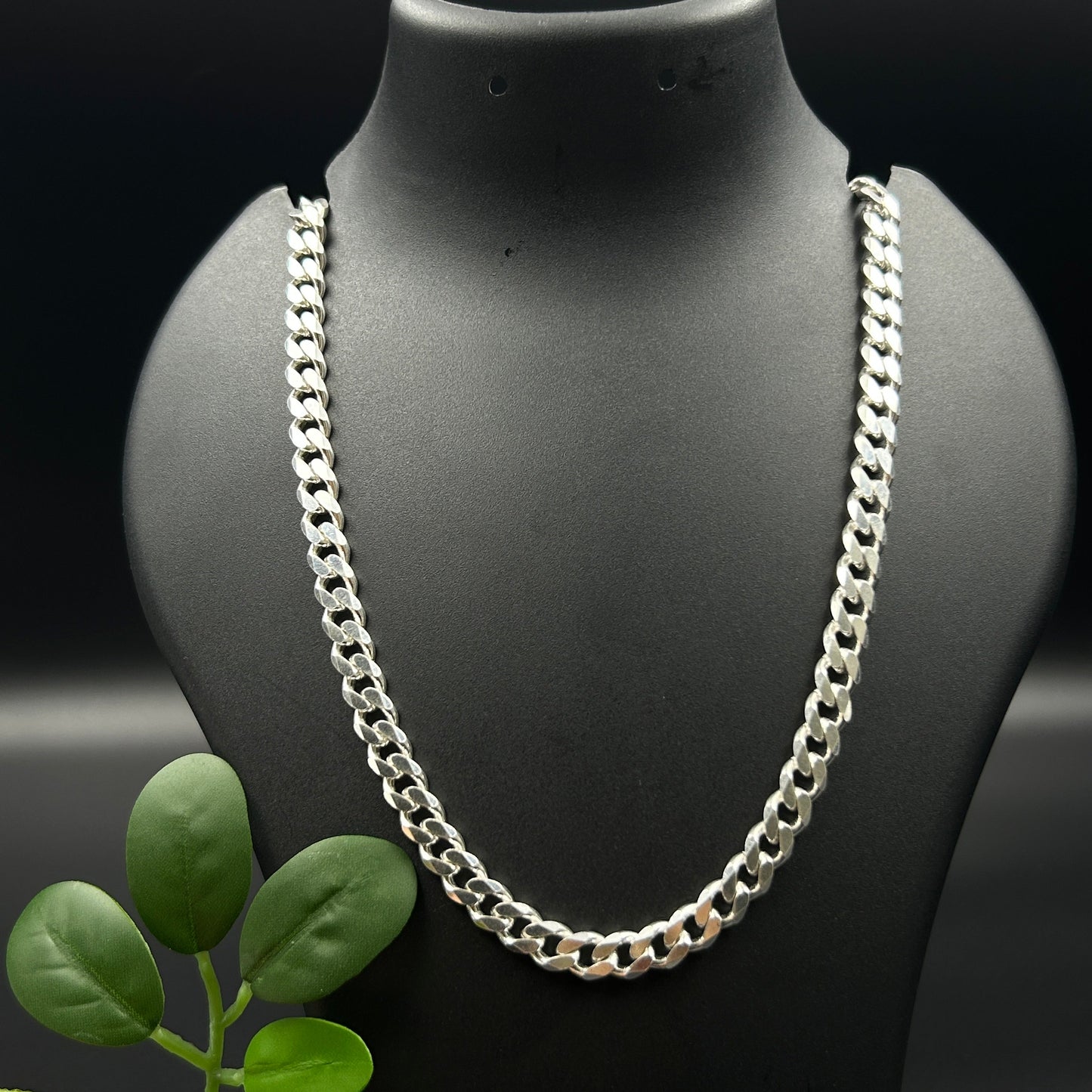 Silver Cuban Link Chain - Silver Men's Chain