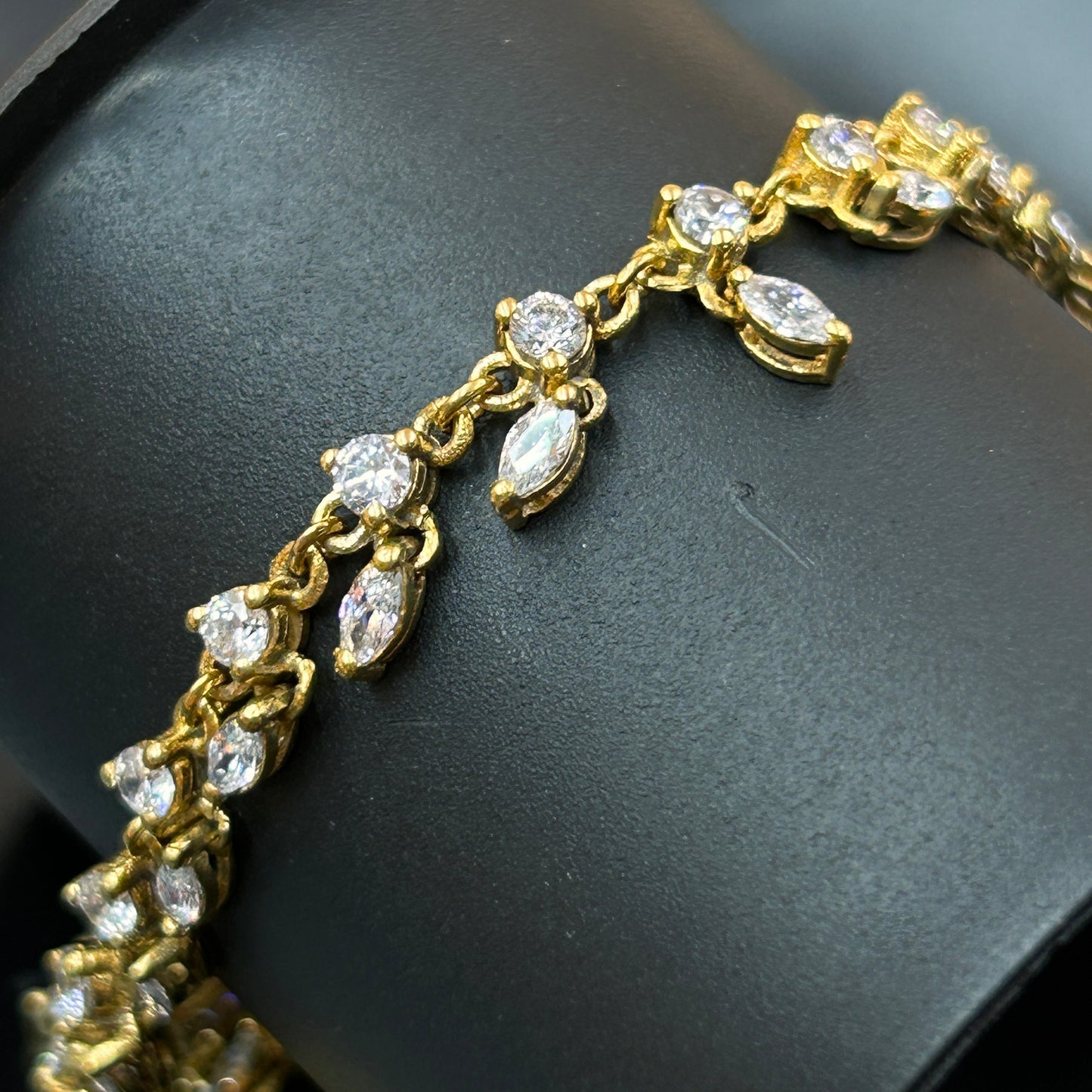 Yellow Gold Silver Payal - Silver Payal