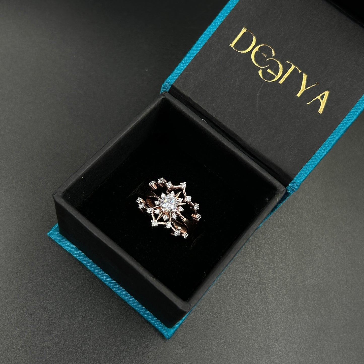 Enhancer Ring Set - Rose Gold Silver Ring