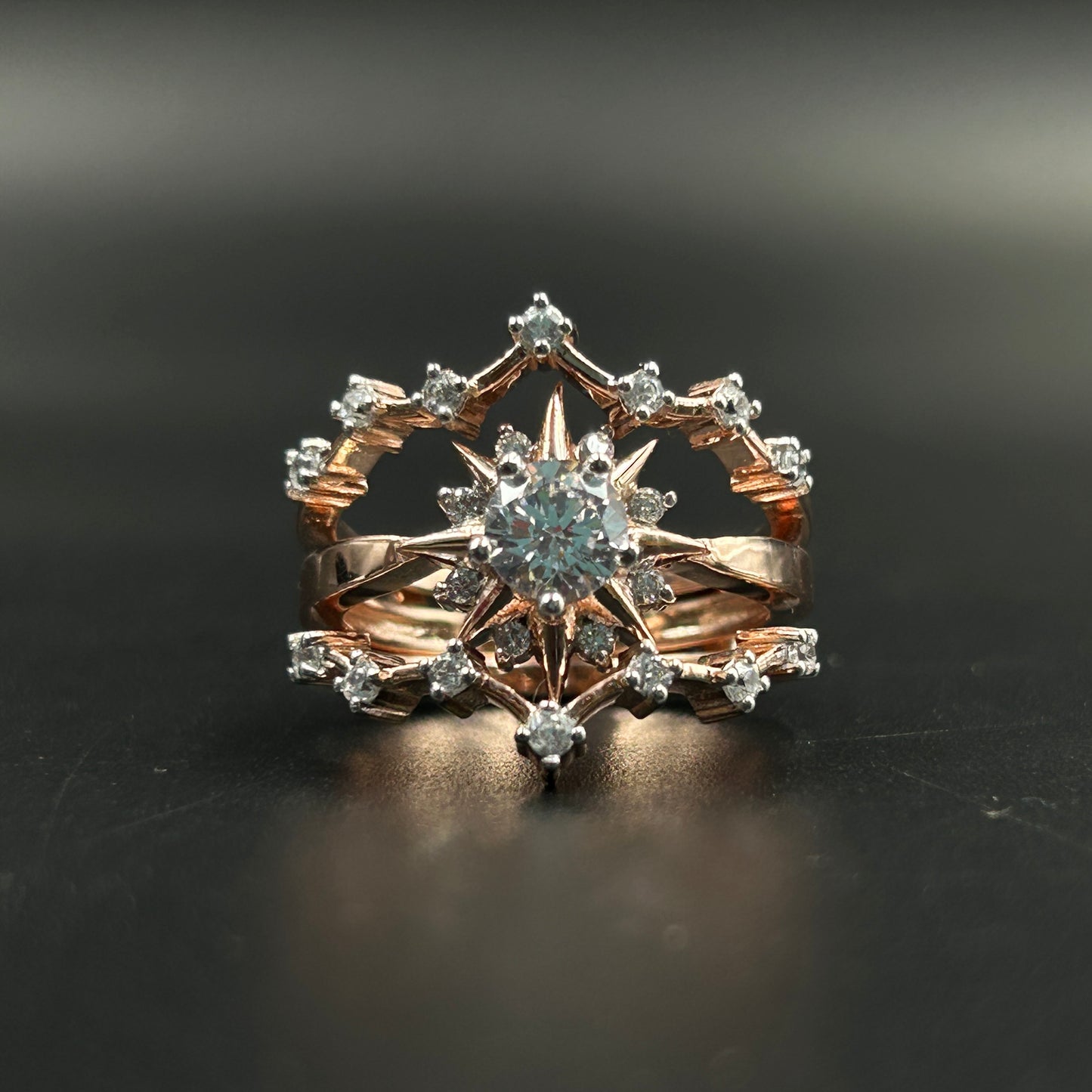 Enhancer Ring Set - Rose Gold Silver Ring