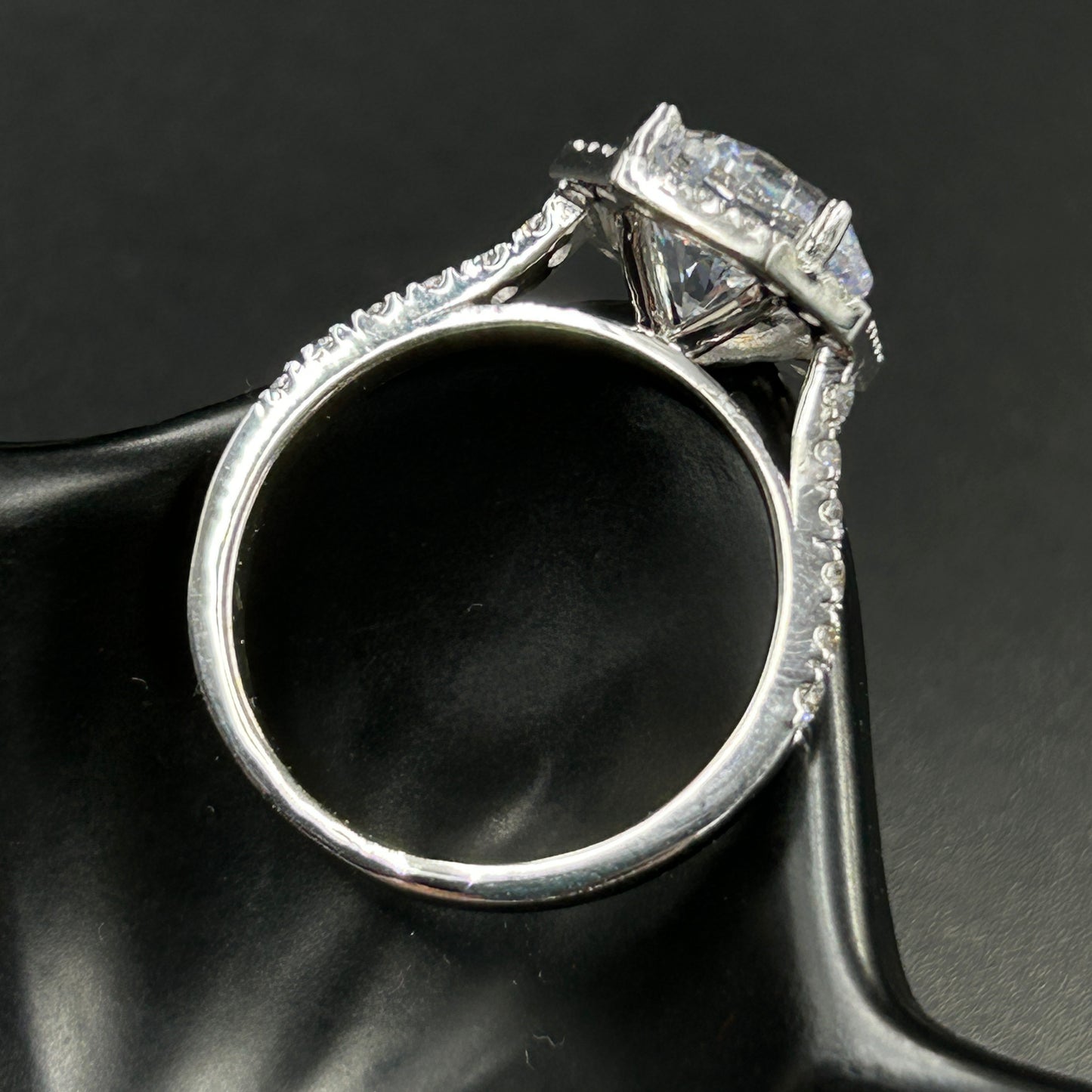 White Gold Diamond Ring - Silver Ring